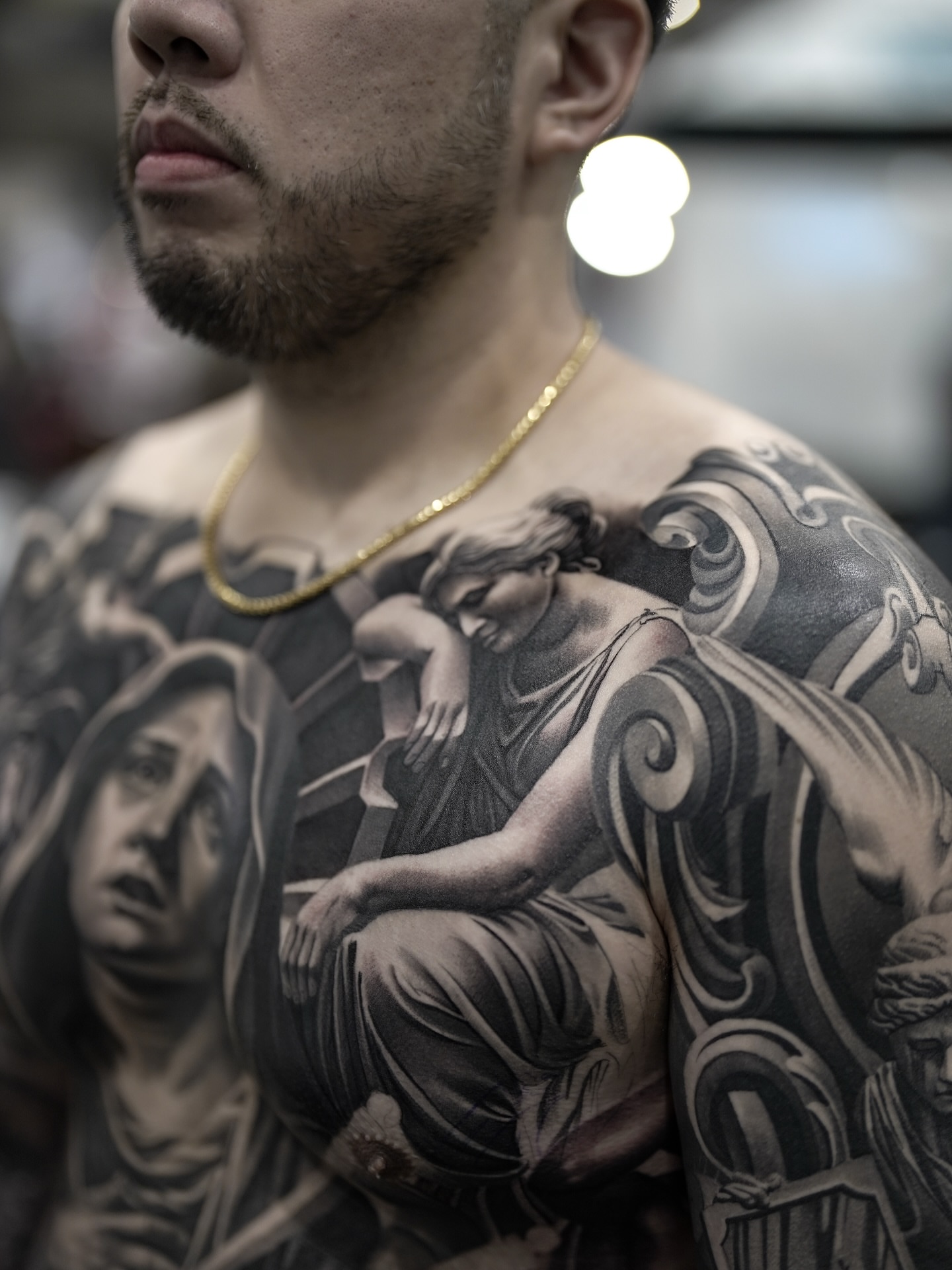 Tattoo by @fabio_tattooartist — black_and_grey, realism