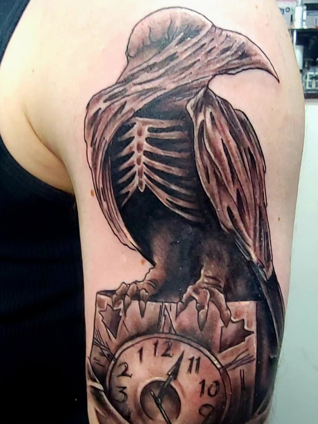 Tattoo by @painforsaletattooing_ — realism, dark_realism