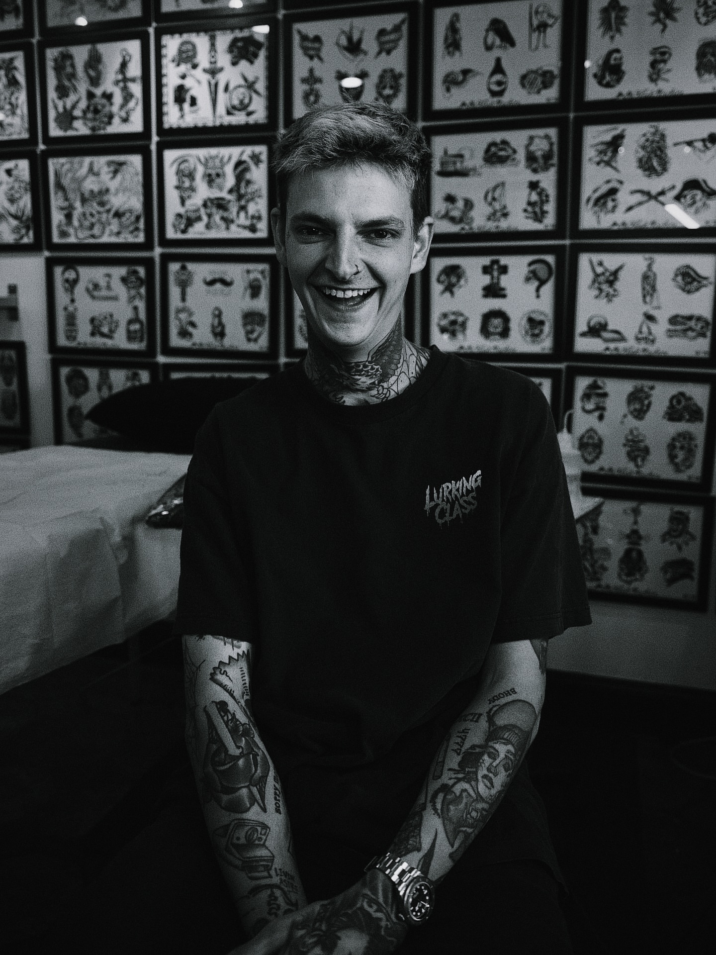 Tattooed arms black and grey tattoo by Cam TallBoy SLC Tattoo Artist, Salt Lake City, Utah