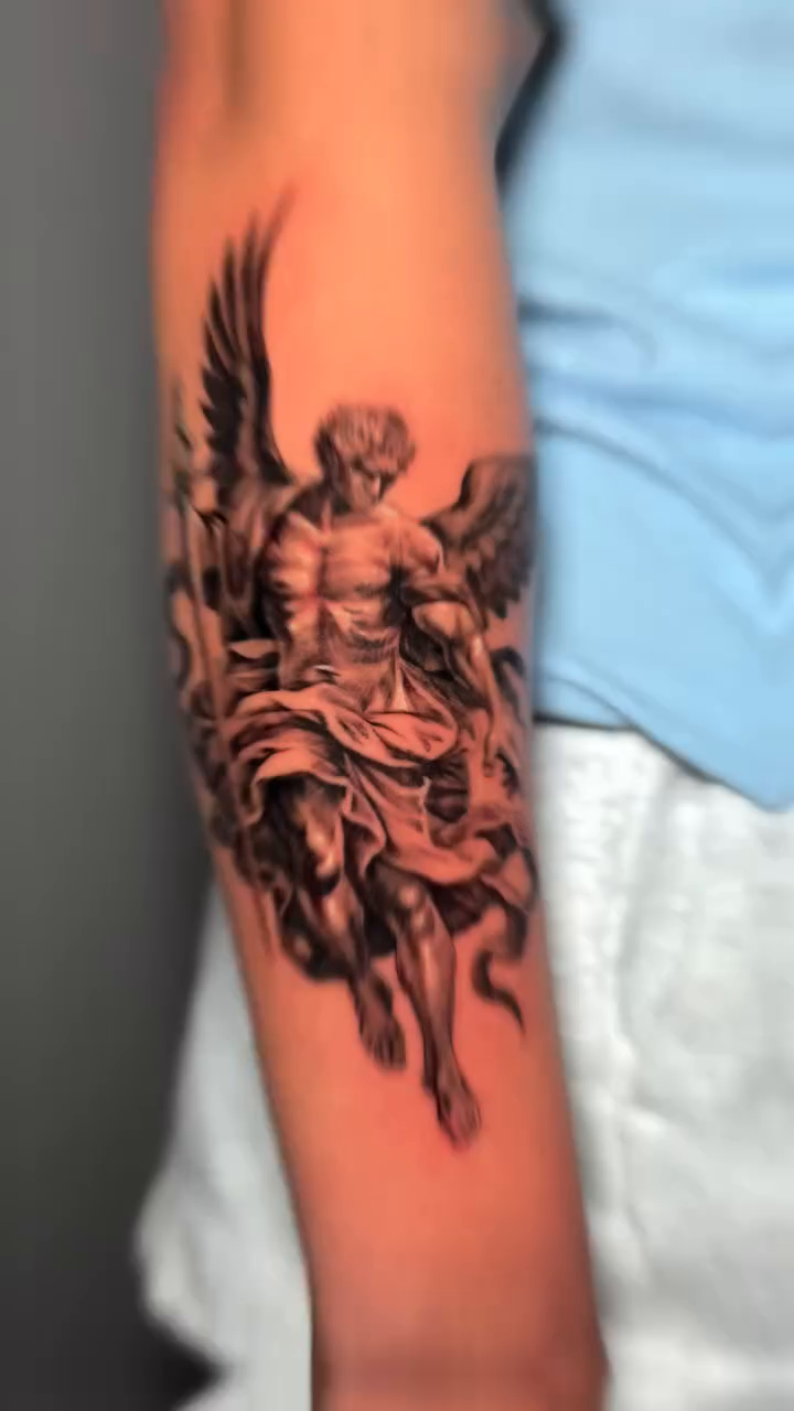 Tattoo by @inklayr β realism, black_and_grey