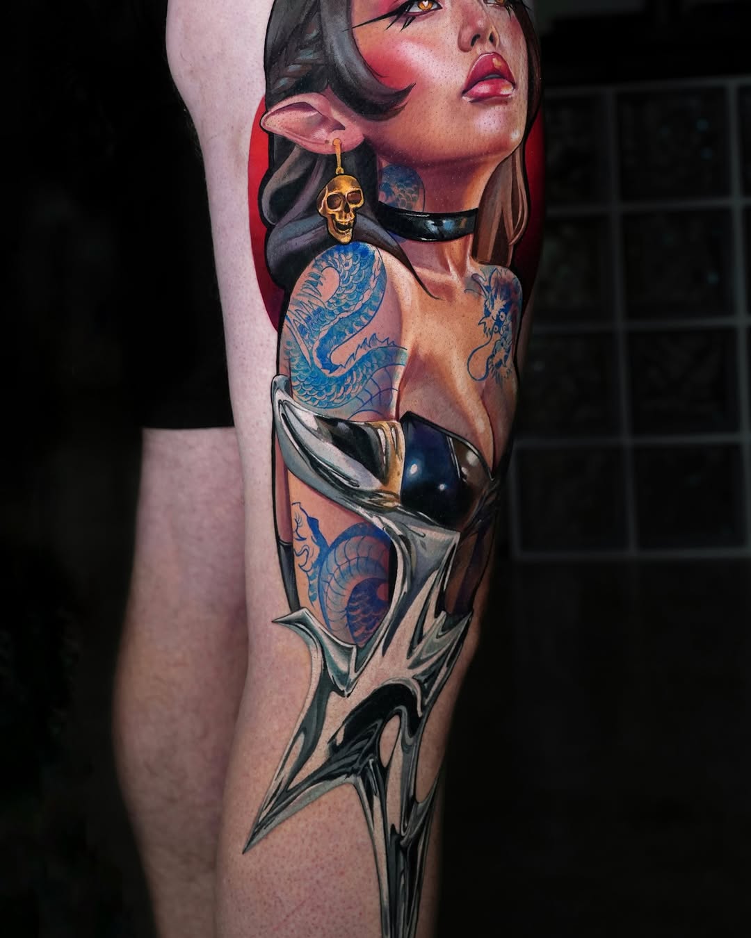 Neo-traditional tattoo on the forearm by Daria Pirojenko