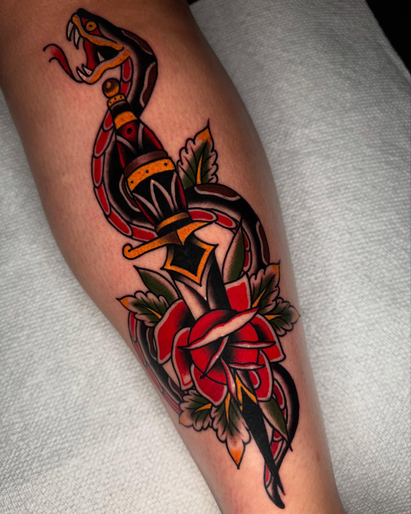 Tattoo by @robiscoffee — american_traditional
