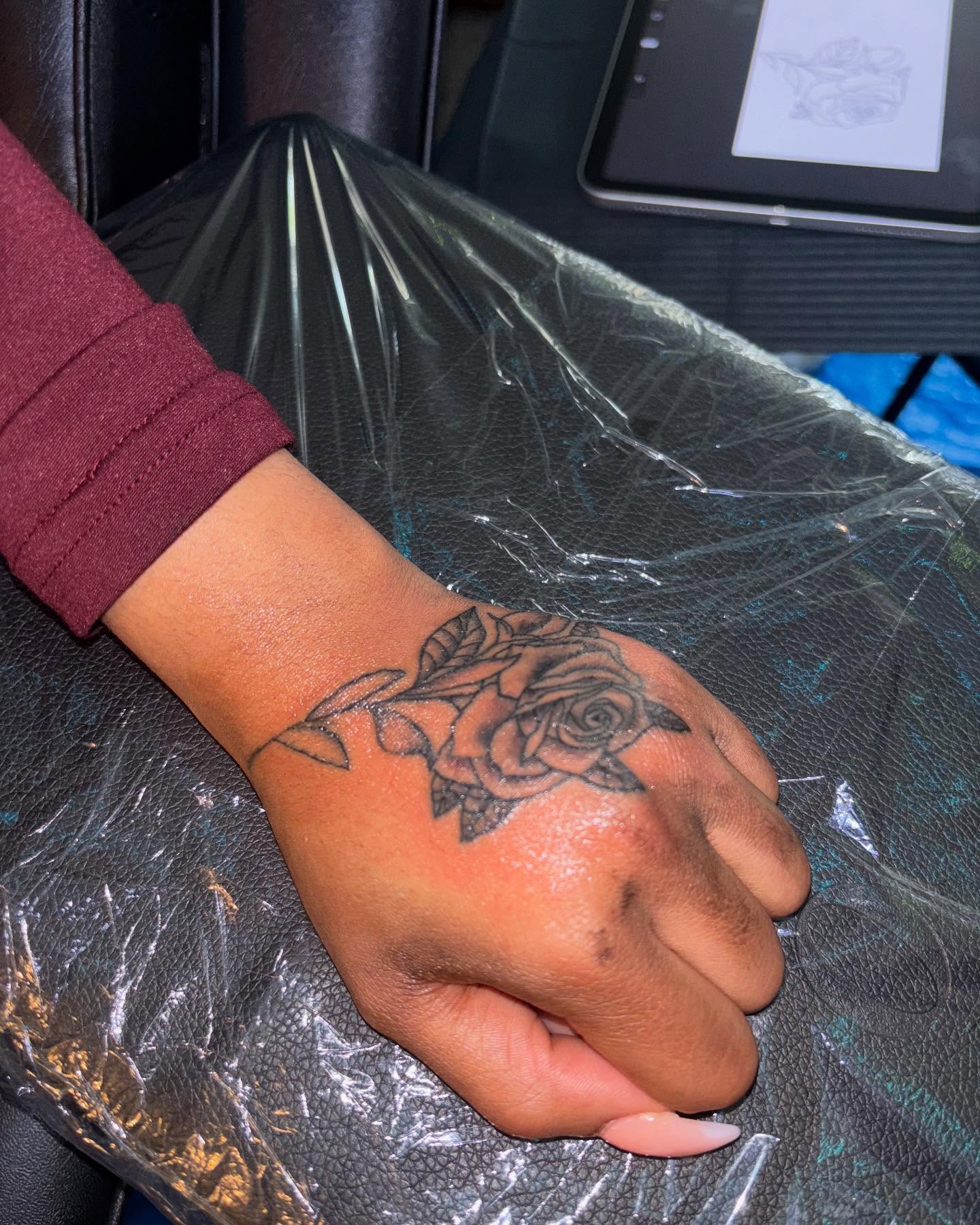 Tattoo by @richmetre_ — black_and_grey