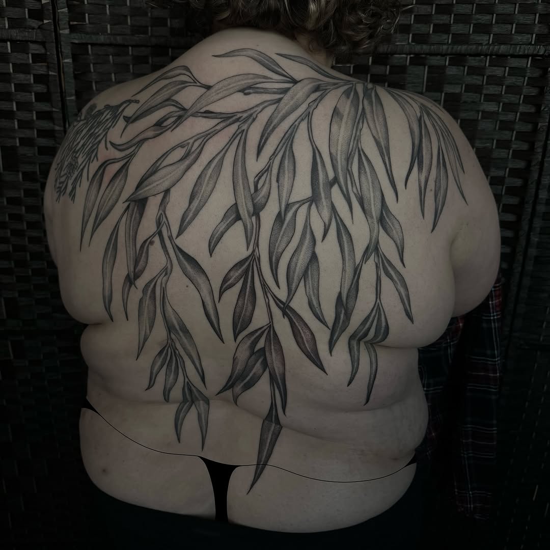 Tattoo by @daniallentattoo — black_and_grey, dotwork