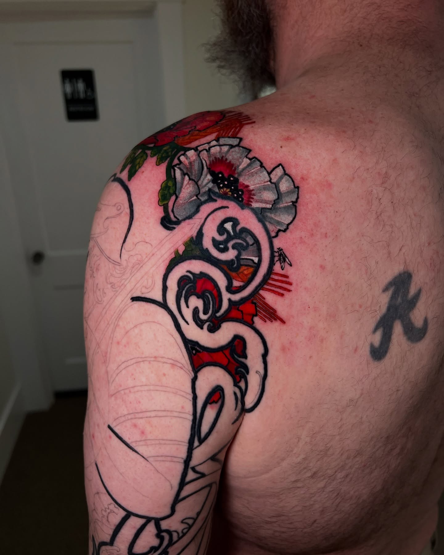 Tattoo by @blackbisontattoo β japanese_irezumi, dotwork