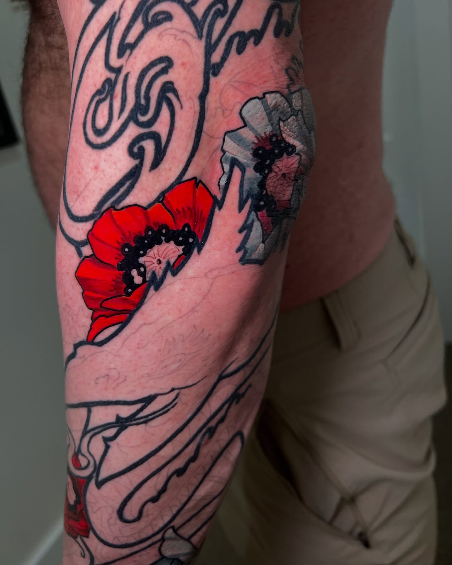 Tattoo by @blackbisontattoo β american_traditional, dotwork