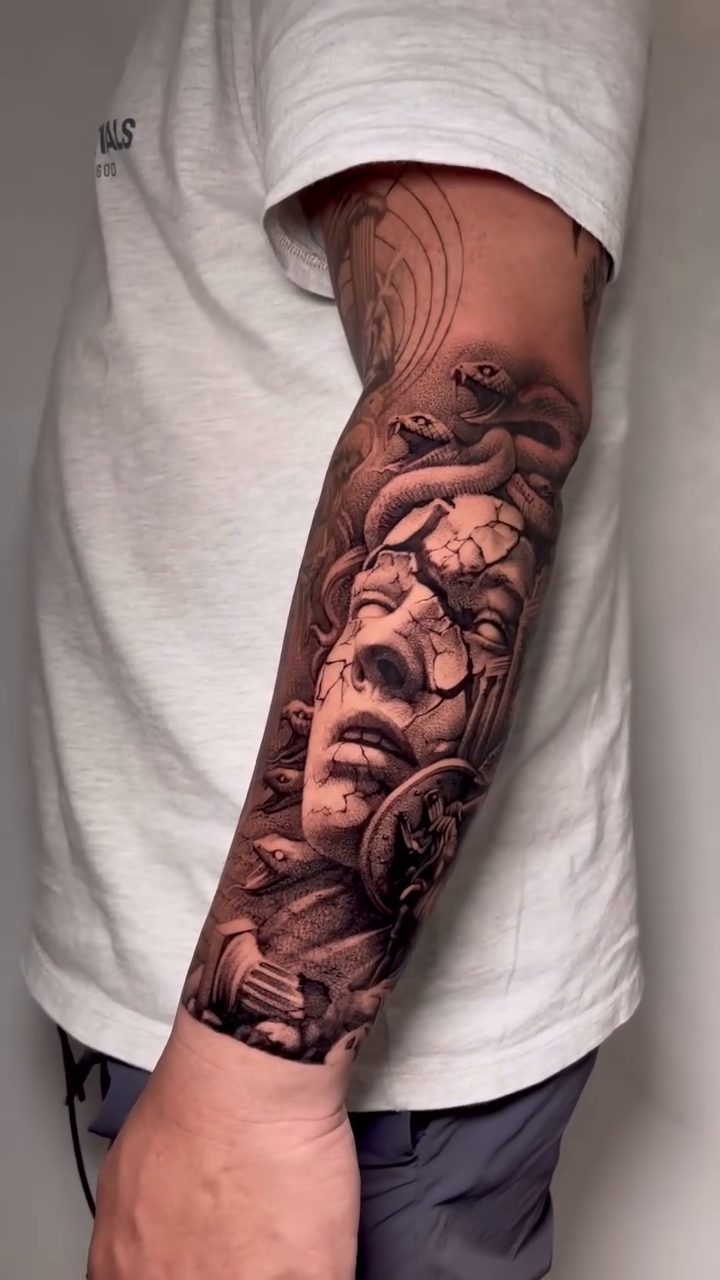 Tattoo by @micogeologo_tattoo — realism, dark_realism
