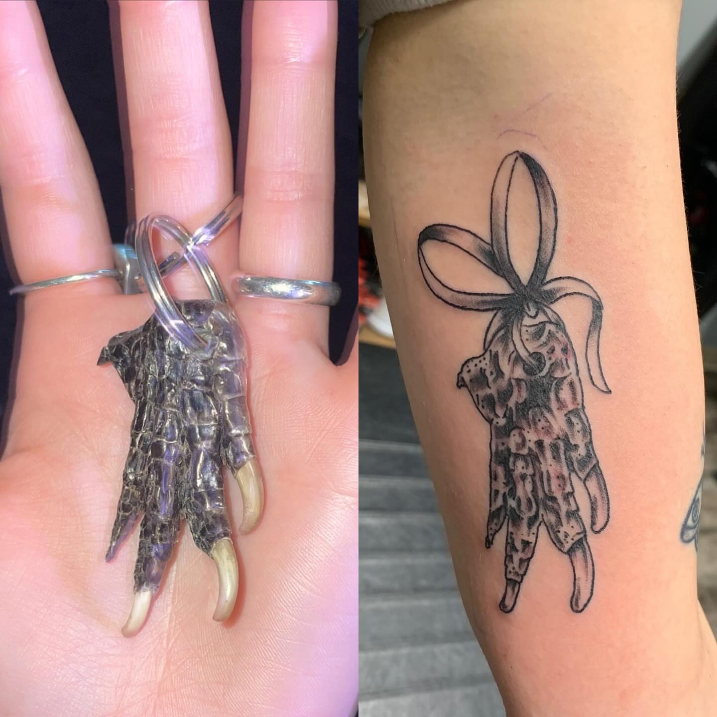 Tattoo by @goat76 — black_and_grey