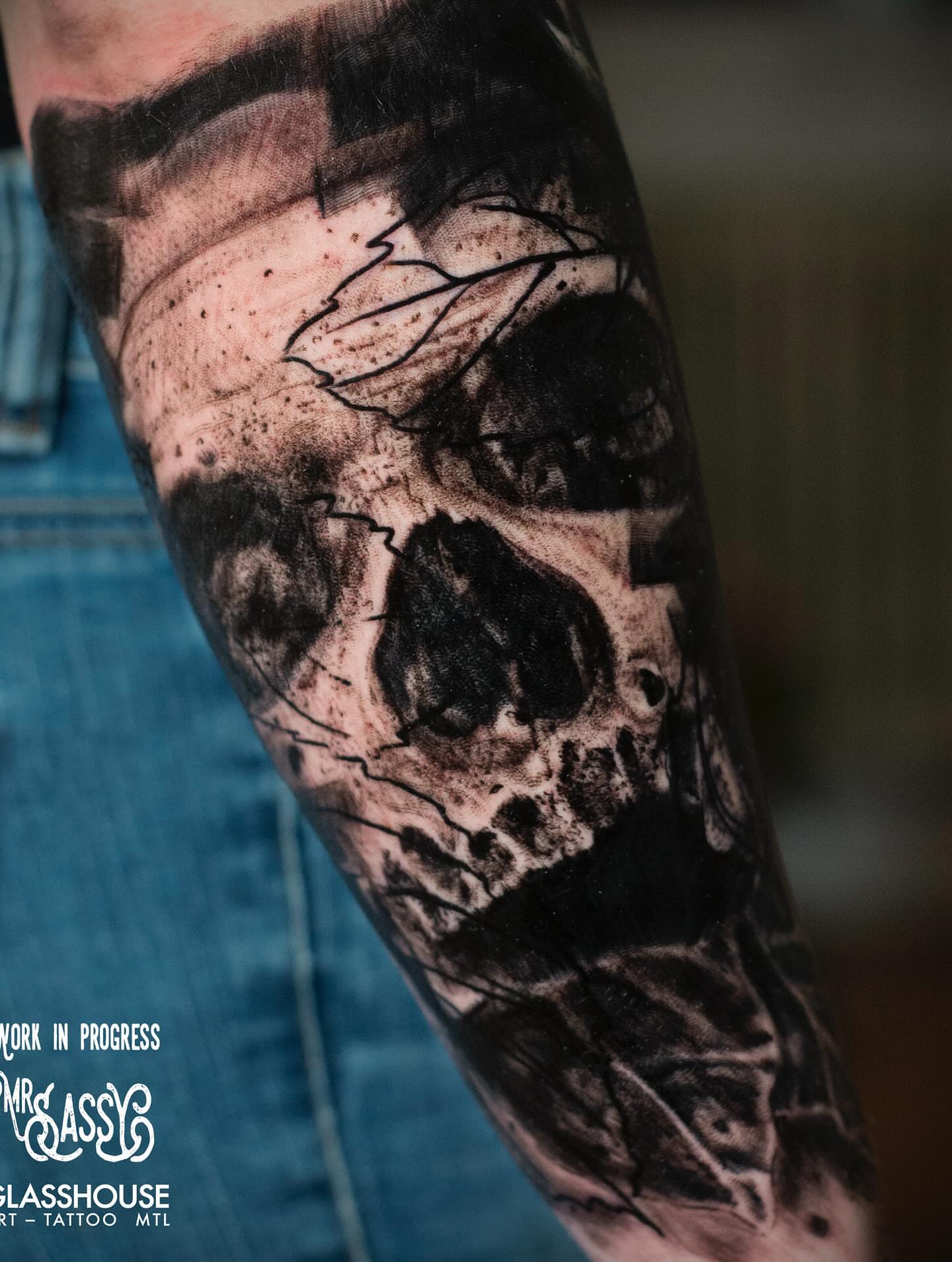 Tattoo by @mrsassy_tattoos — black_and_grey, realism