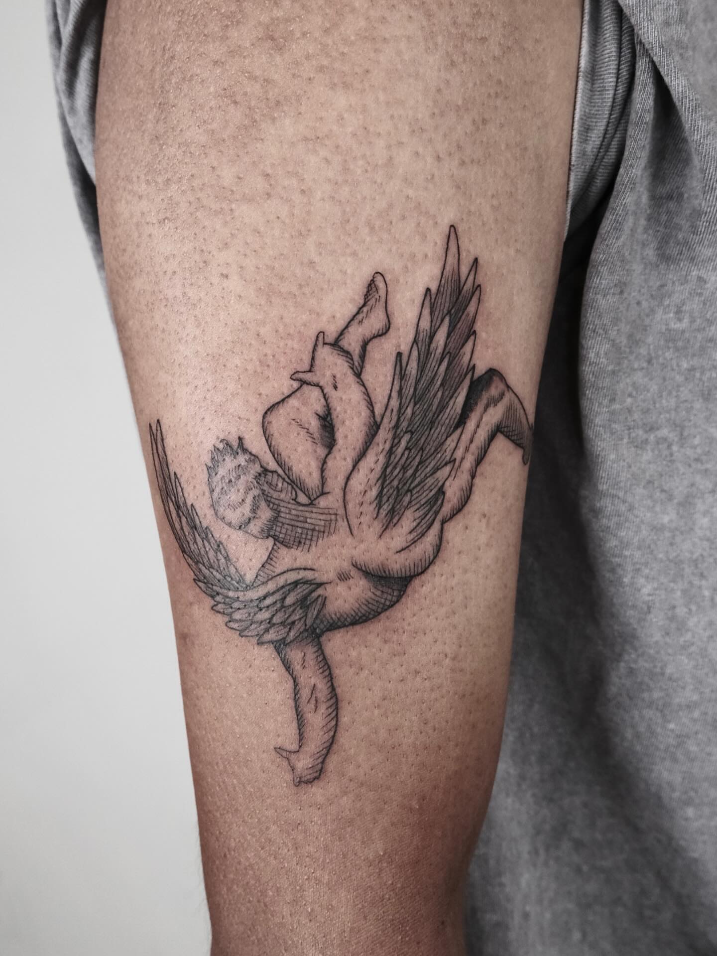 Tattoo by @nocool_kim — black_and_grey