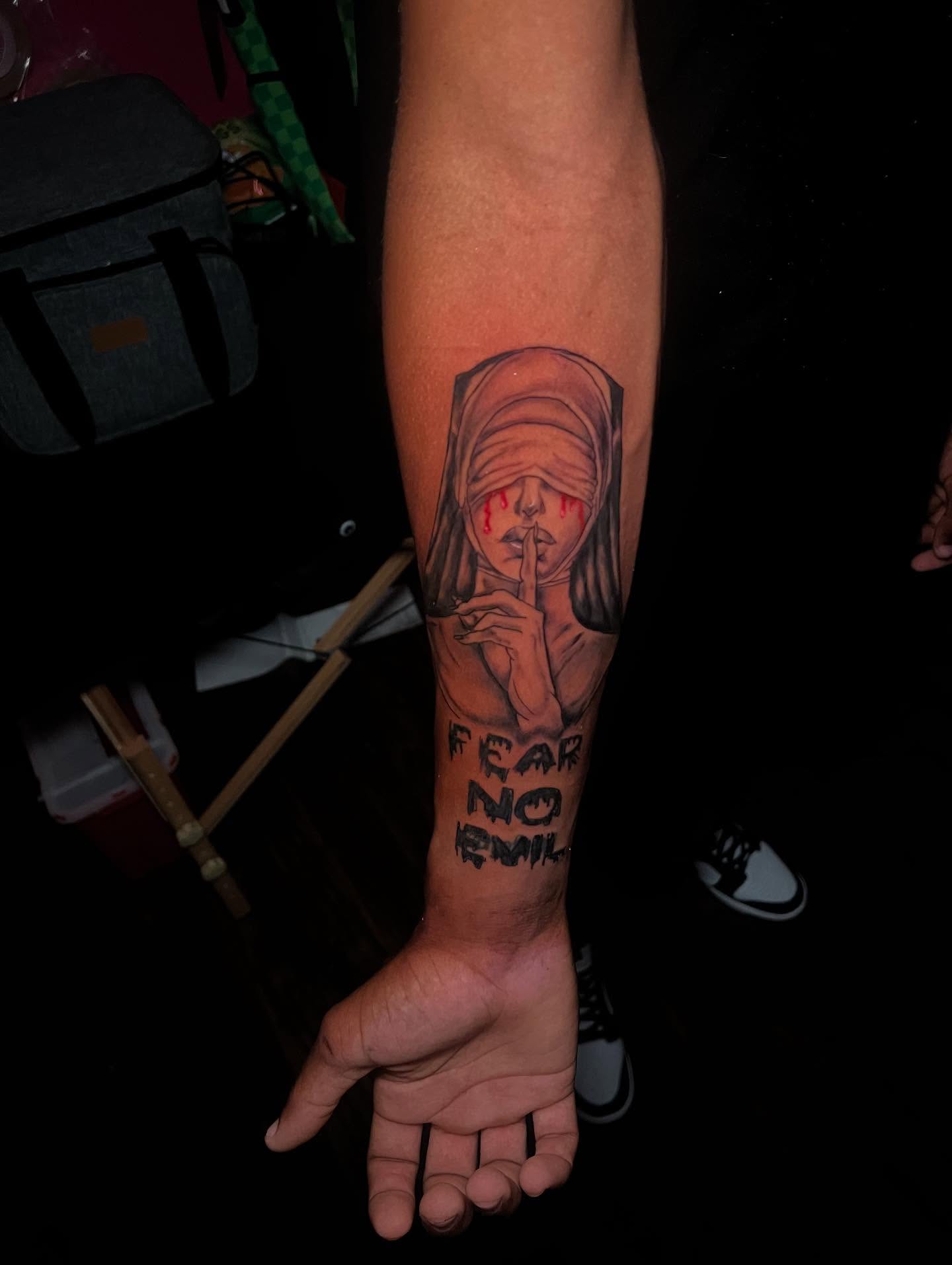Tattoo by @_glassink — realism, dark_realism