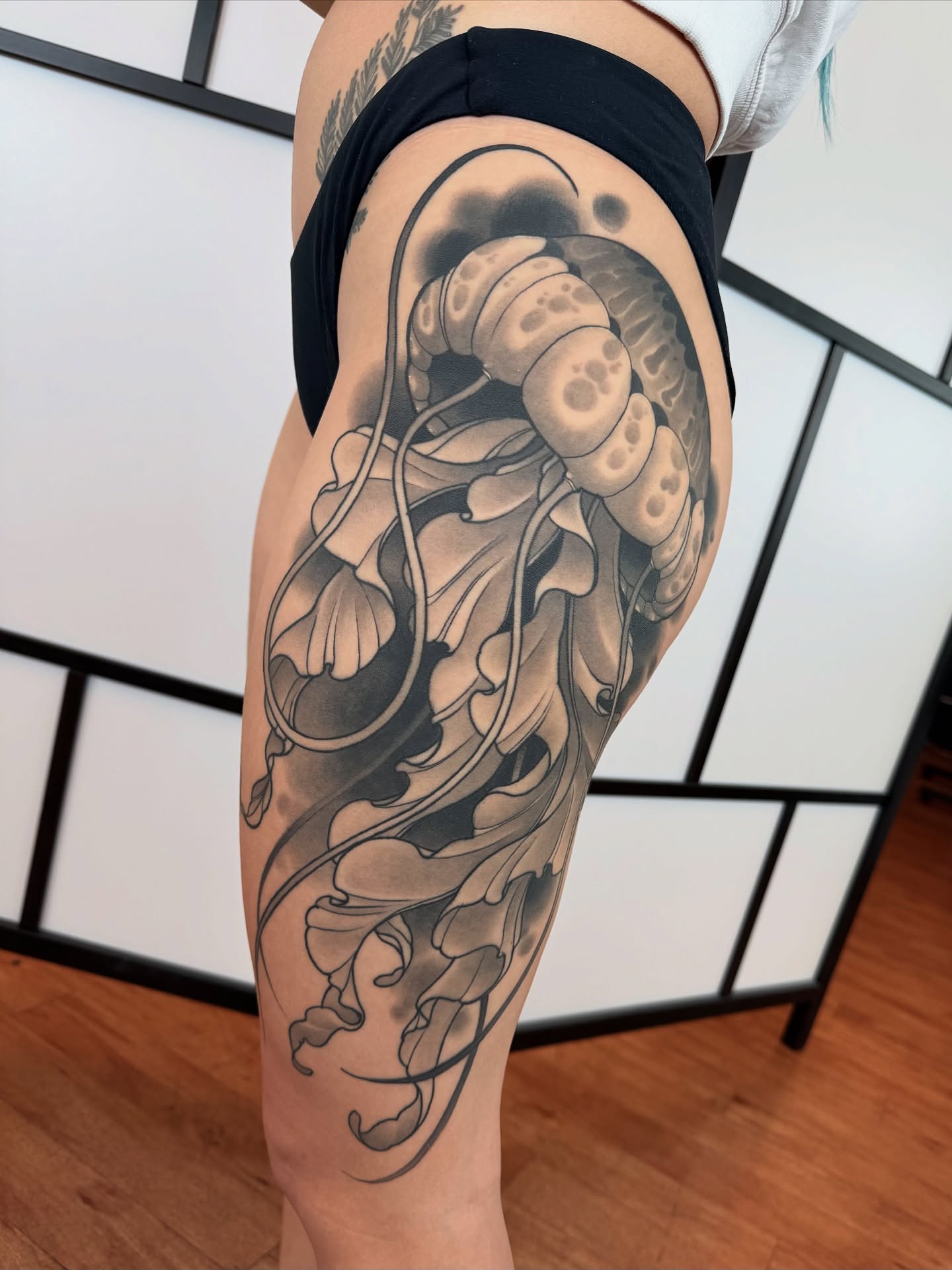 Tattoo by @anne_core — black_and_grey