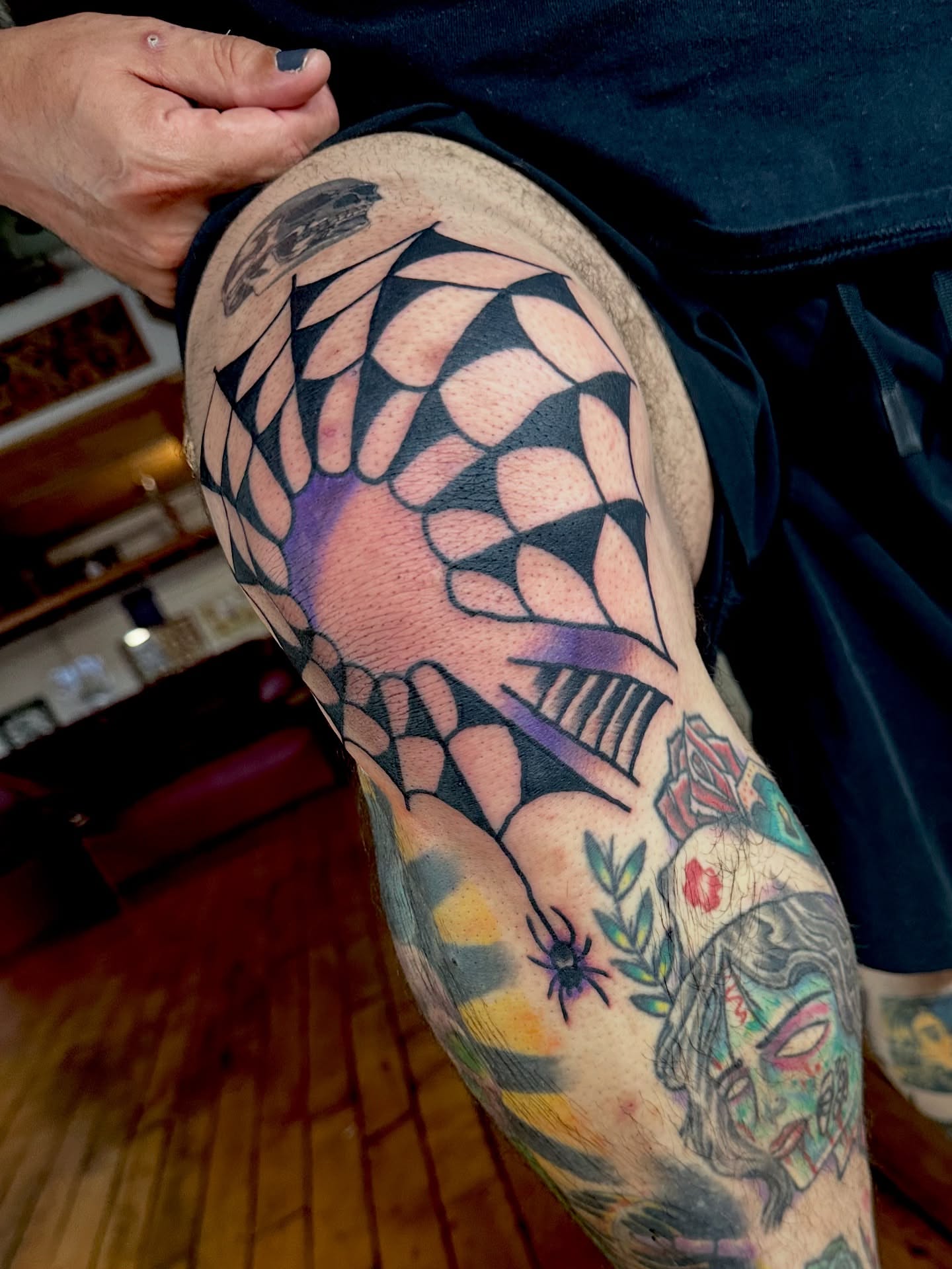 Tattoo by @secretsafetattoo — geometric