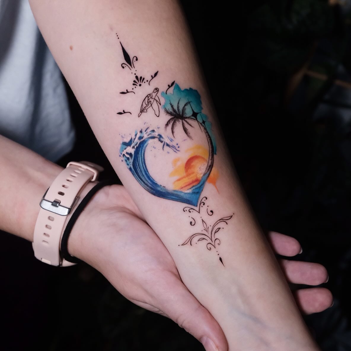 Tattoo by @senaasogutlu — watercolor, new_school