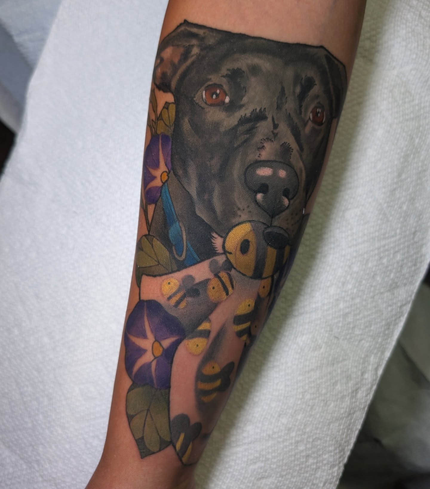 Tattoo by @ellietattoos — realism, dotwork