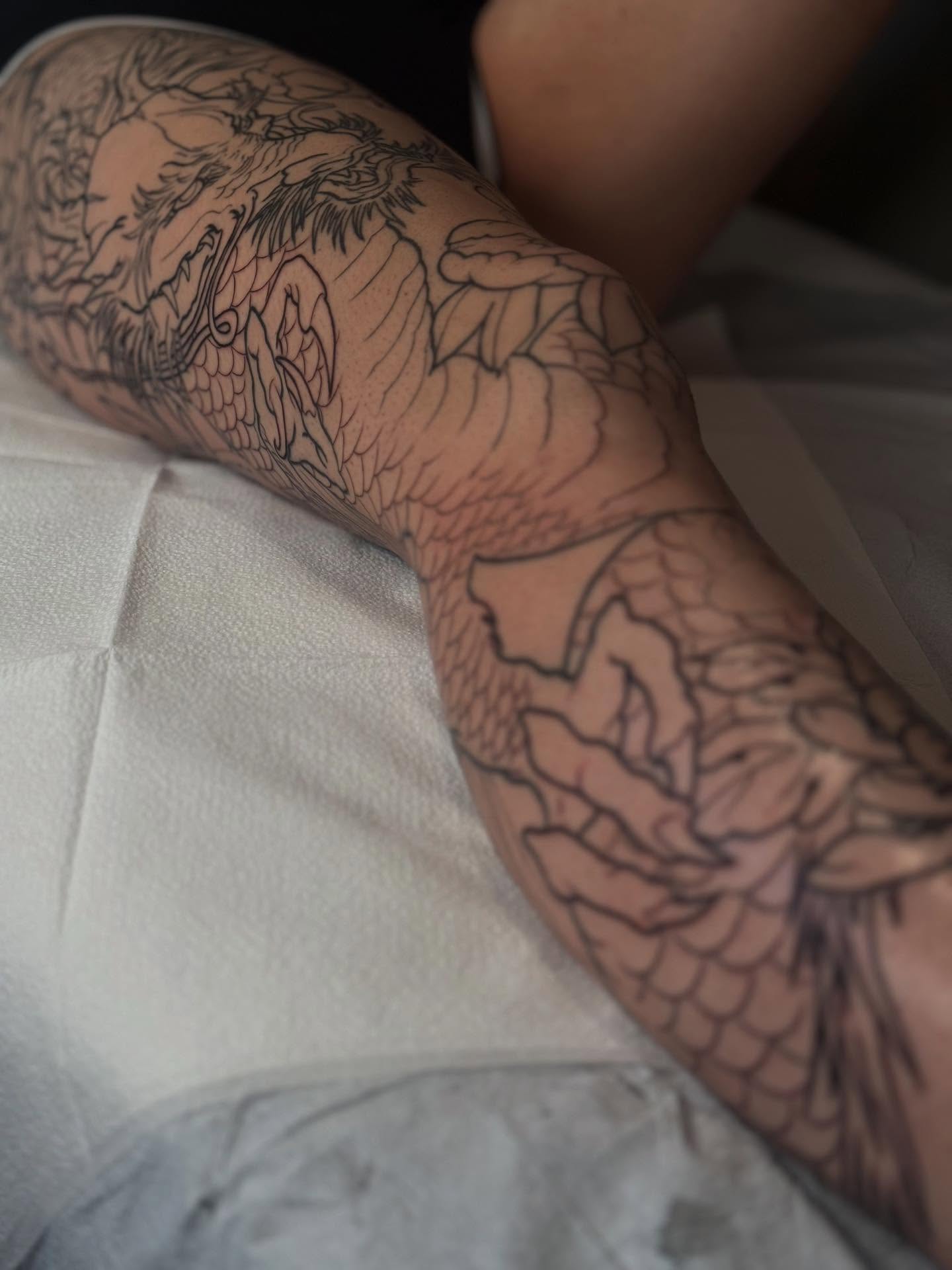 Tattoo by @kassidilla_tattoos — black_and_grey