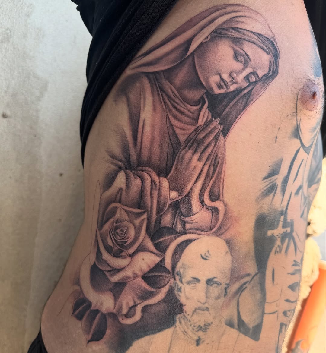 Tattoo by @inkedbyanangel_ — realism, black_and_grey