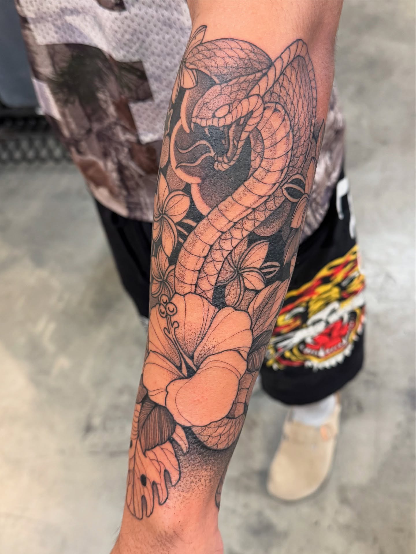 Tattoo by @miketa_tattoo — dotwork, realism