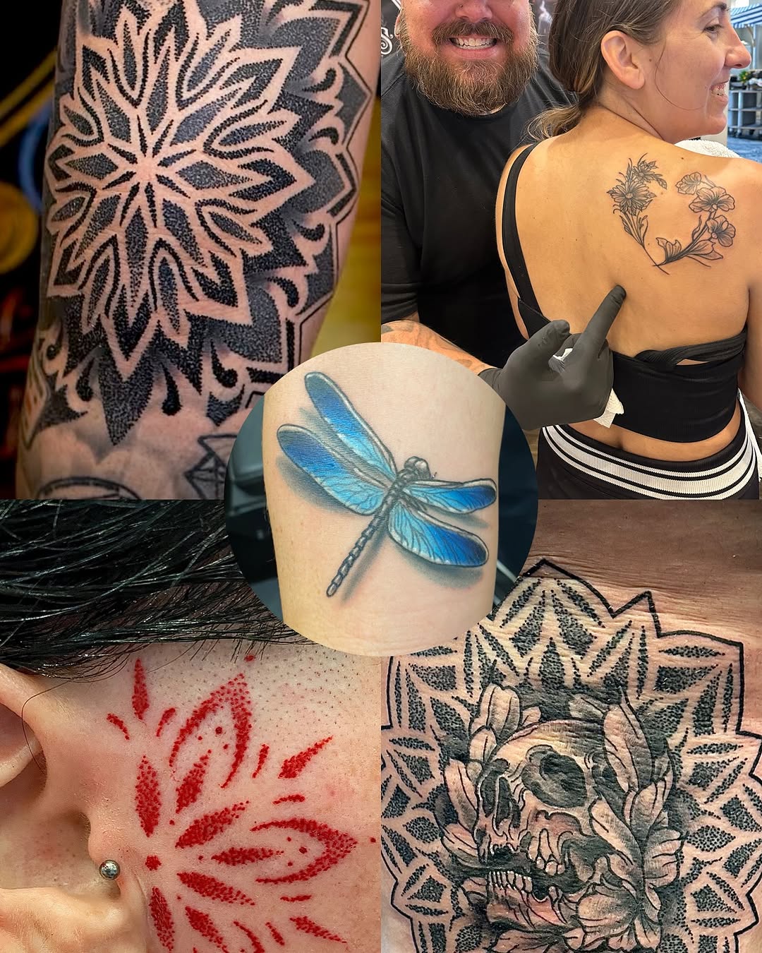 Tattoo by @josh_st_tat2 — dotwork, geometric
