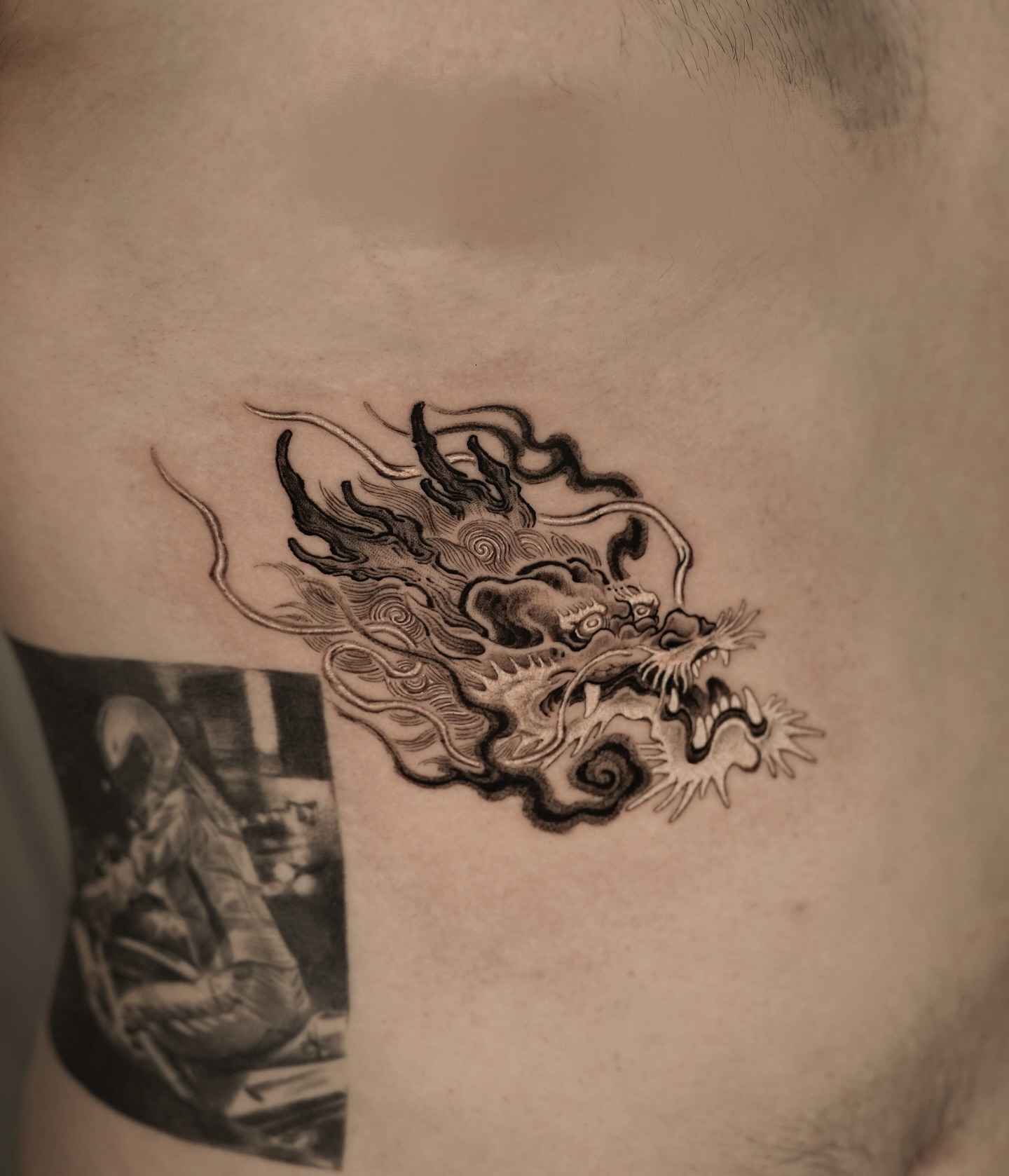 Tattoo by @think_tatt — black_and_grey
