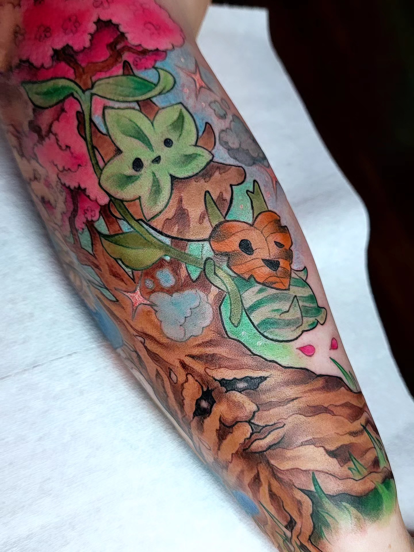 Tattoo by @kerryfairytattoos β watercolor, anime