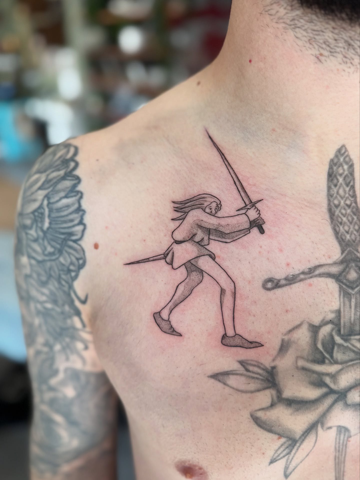 Tattoo by @mollyjonestattoo — black_and_grey