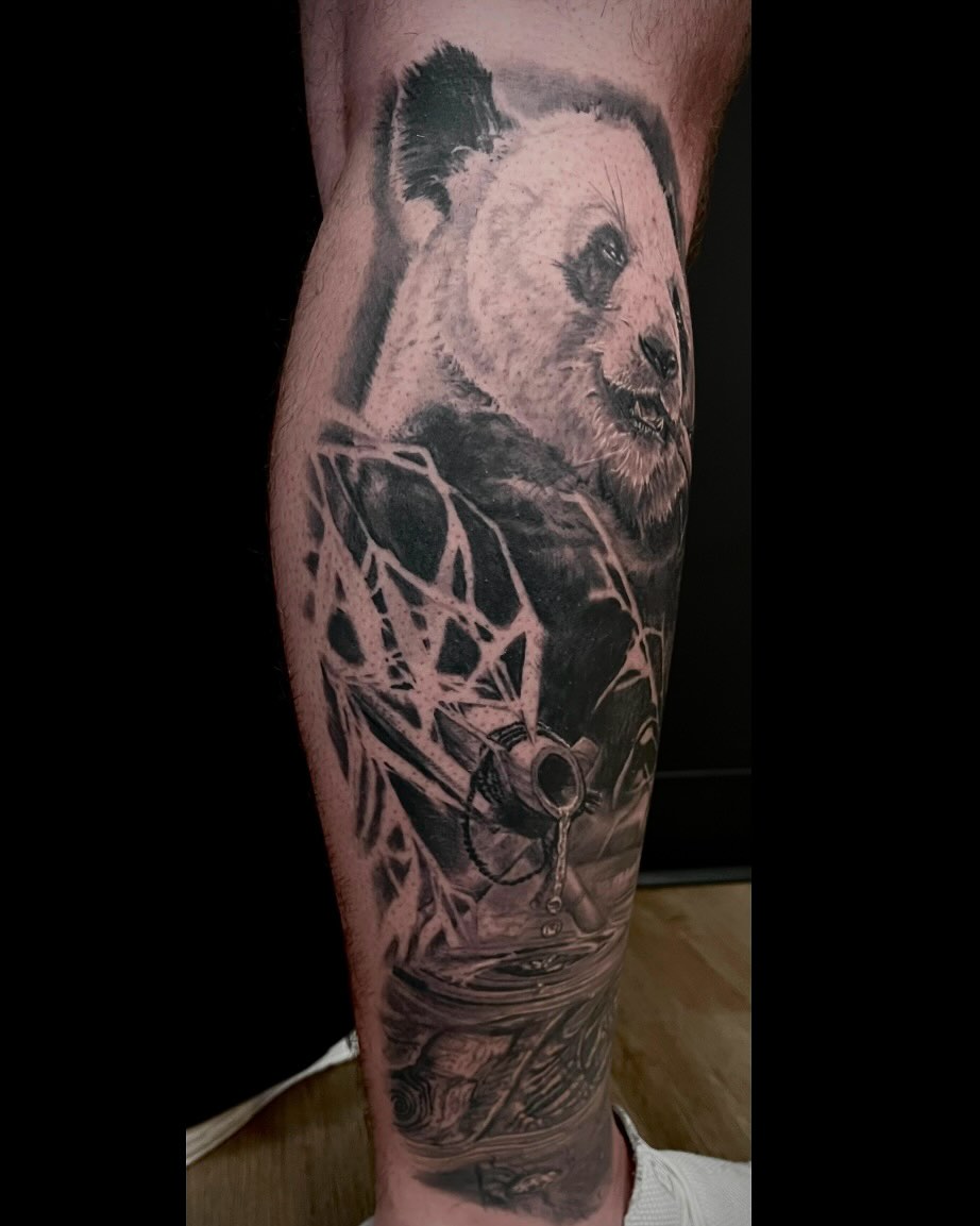 Tattoo by @maximiliantattoo — realism, black_and_grey