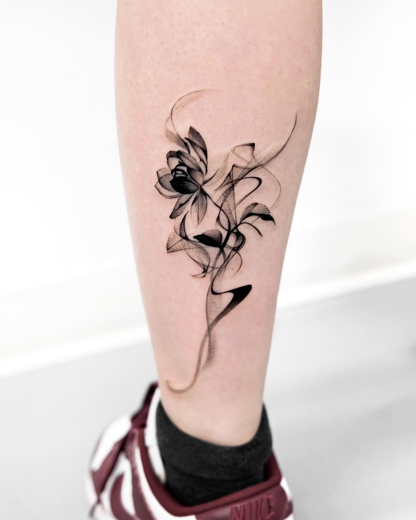 Tattoo by @mukyeon_tattoo — black_and_grey