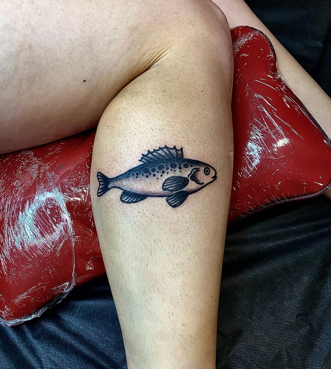 Tattoo by @aintyourcowgirl — black_and_grey, realism