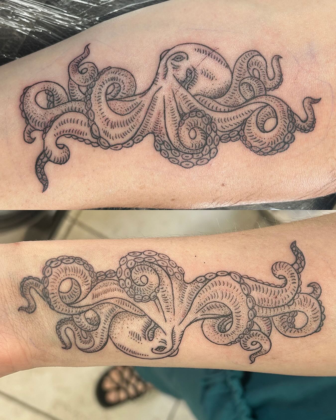 Tattoo by @spikes.and.daisies — black_and_grey