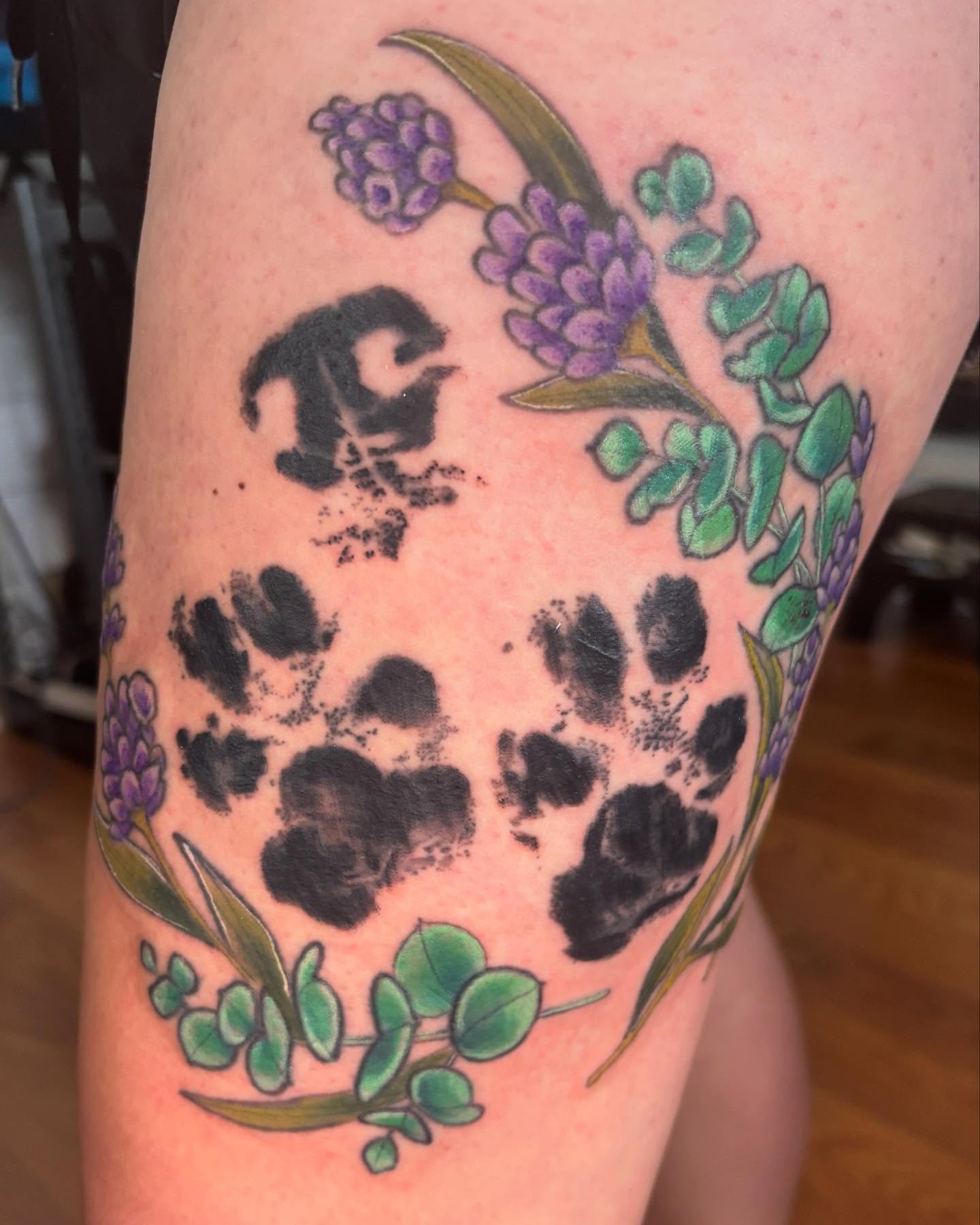 Tattoo by @siekay — dotwork