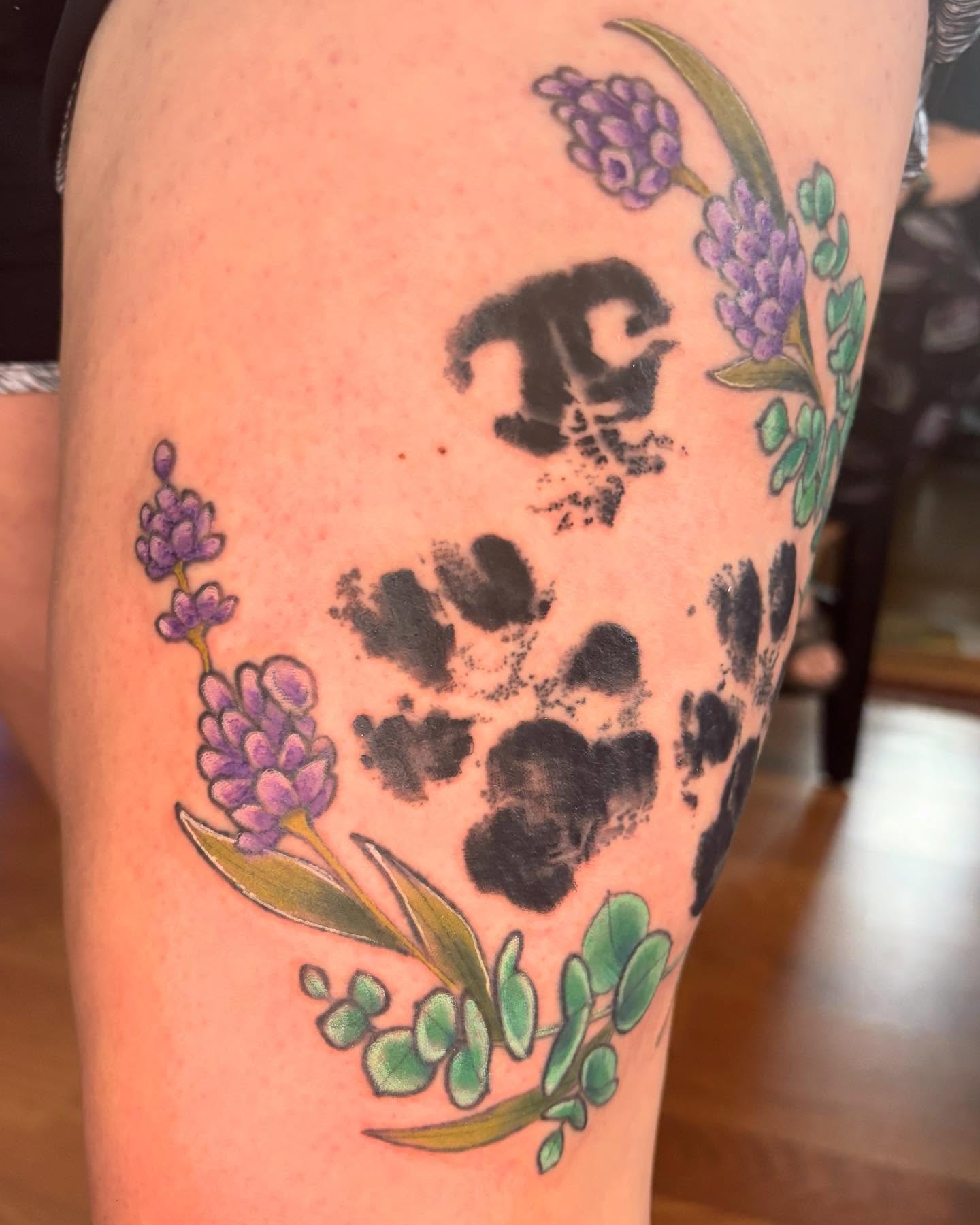 Tattoo by @siekay — dotwork