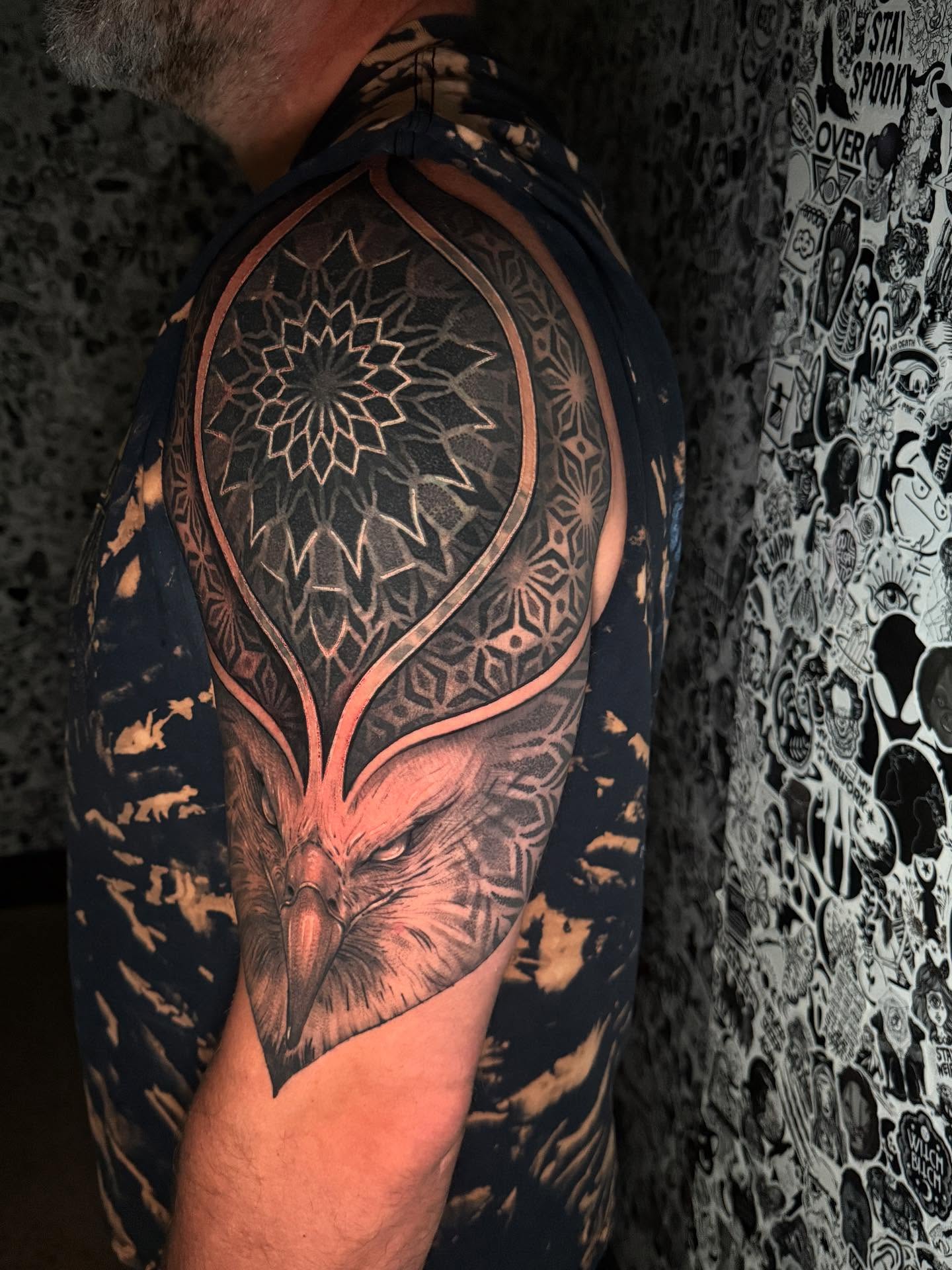 Tattoo by @kee.tattoos — geometric, black_and_grey