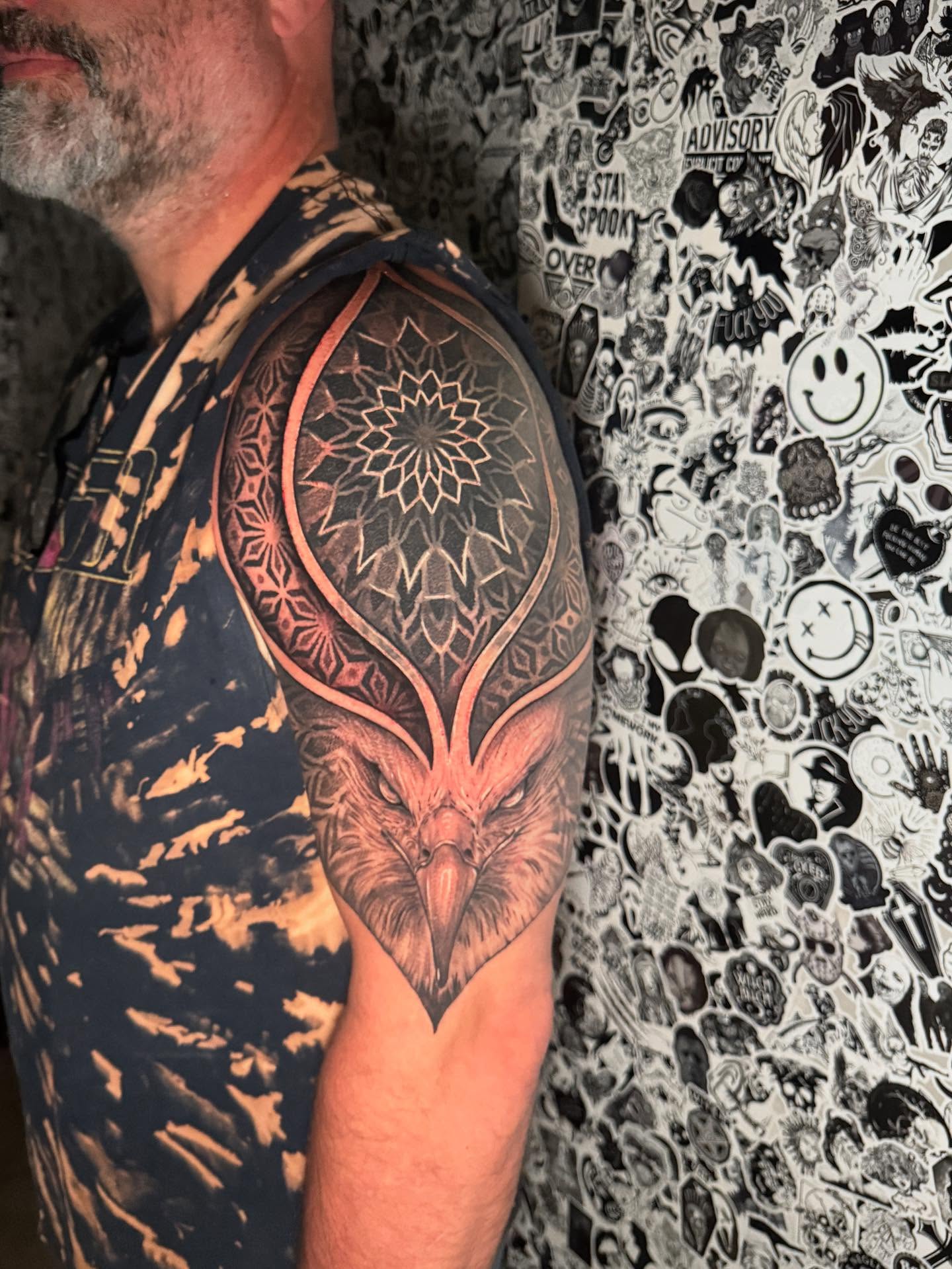 Tattoo by @kee.tattoos — realism, geometric