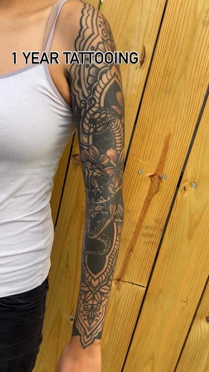Tattoo by @ratgirltattoo — black_and_grey, ornamental