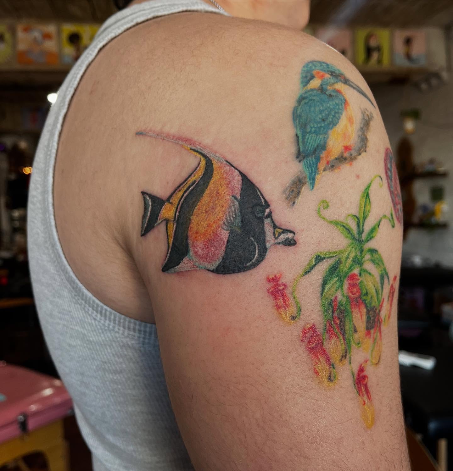 Tattoo by @lilbull.tatts — watercolor