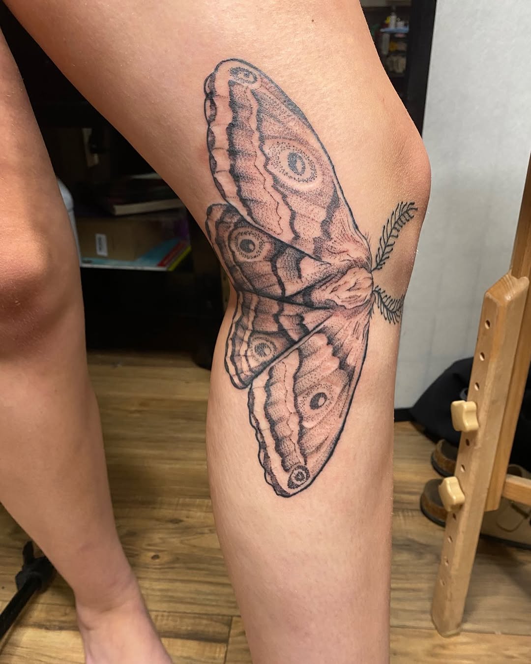 Tattoo by @tatsbyalexandra — black_and_grey, dotwork