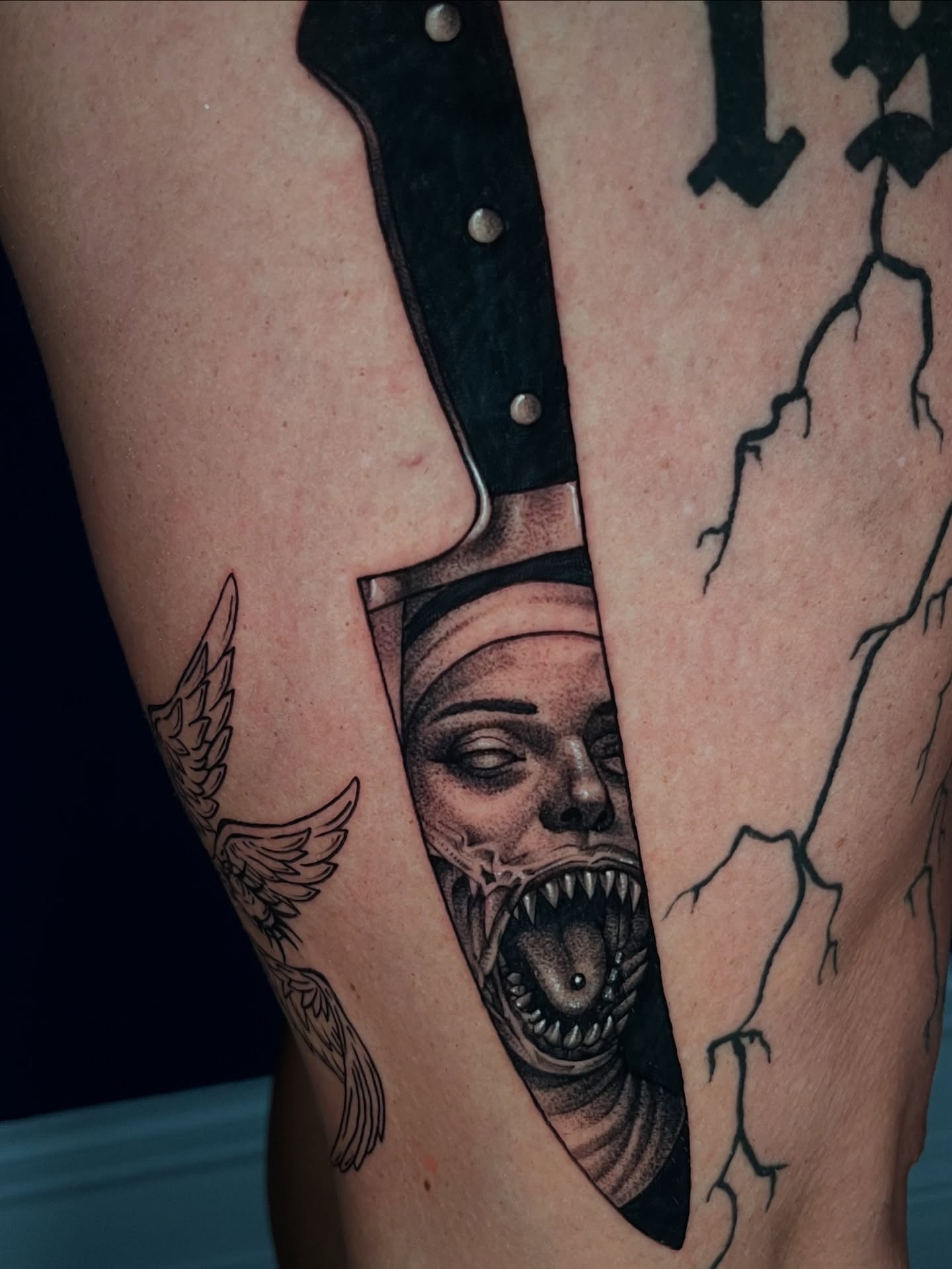 Tattoo by @tattoos_by_angiiee — black_and_grey, realism