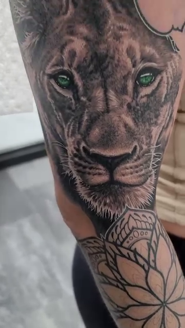 Tattoo by @tattoosbyronny — realism, black_and_grey