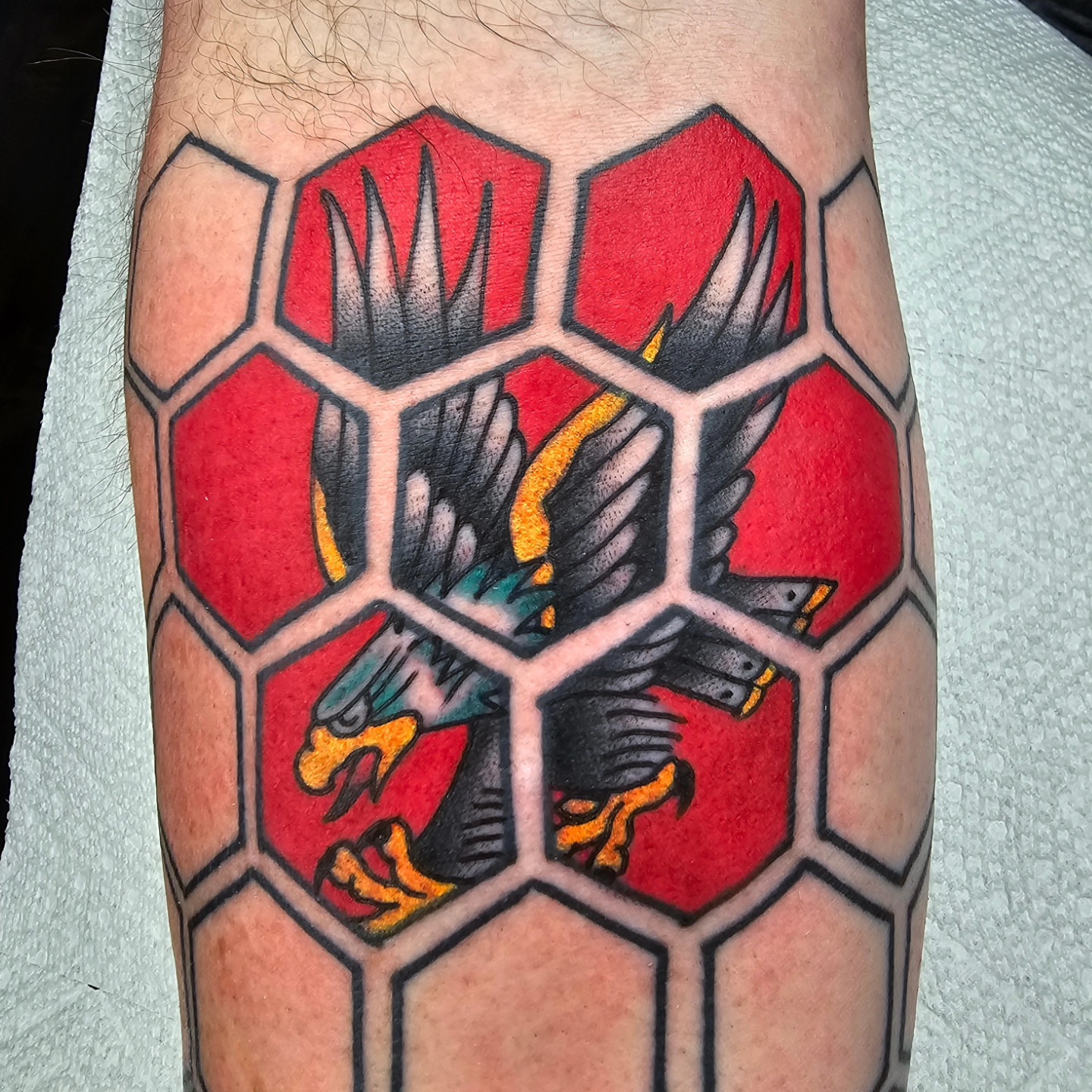 Tattoo by @tattooswithadam — american_traditional, geometric