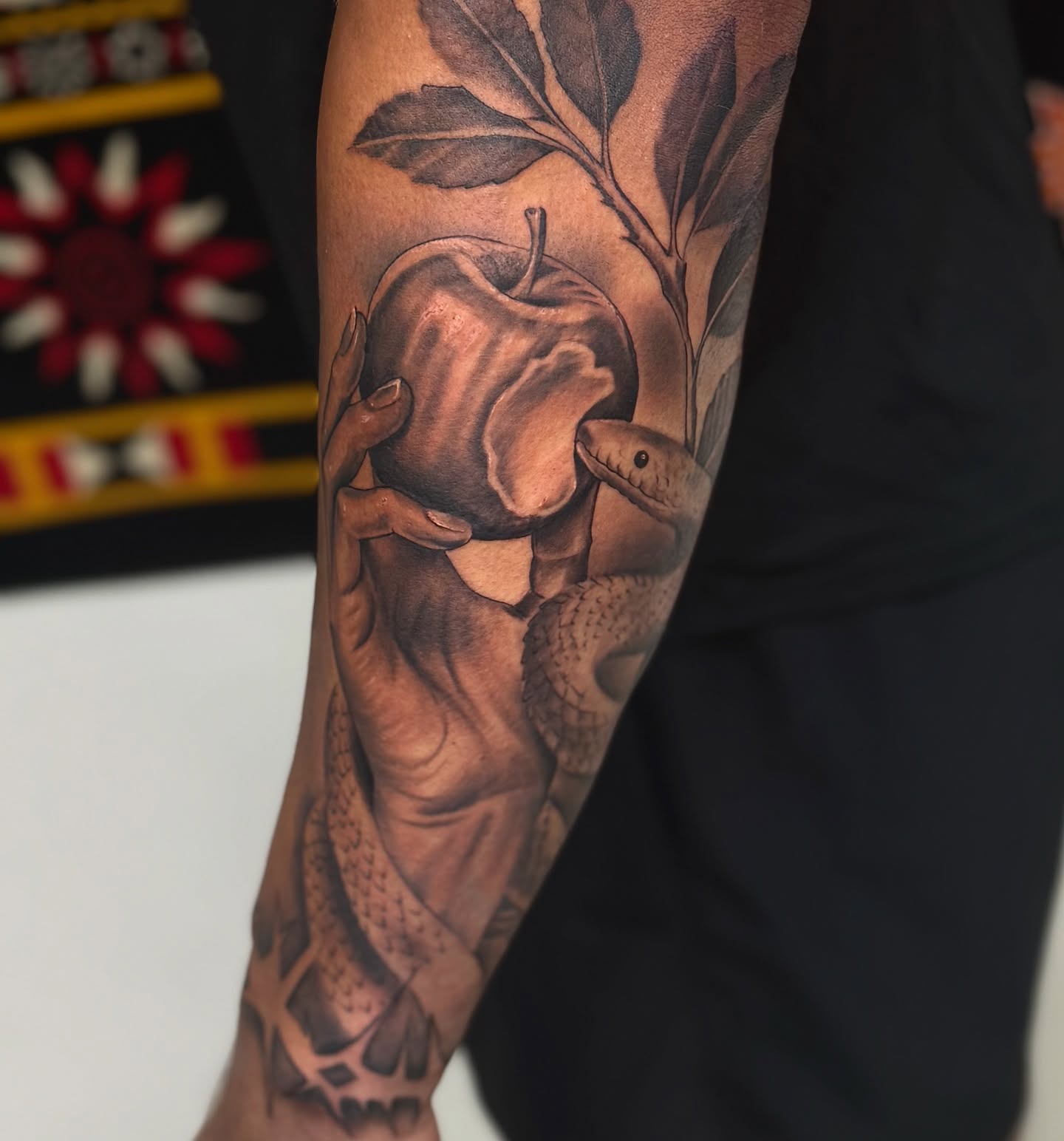 Tattoo by @scarlet.tattooz — realism, black_and_grey