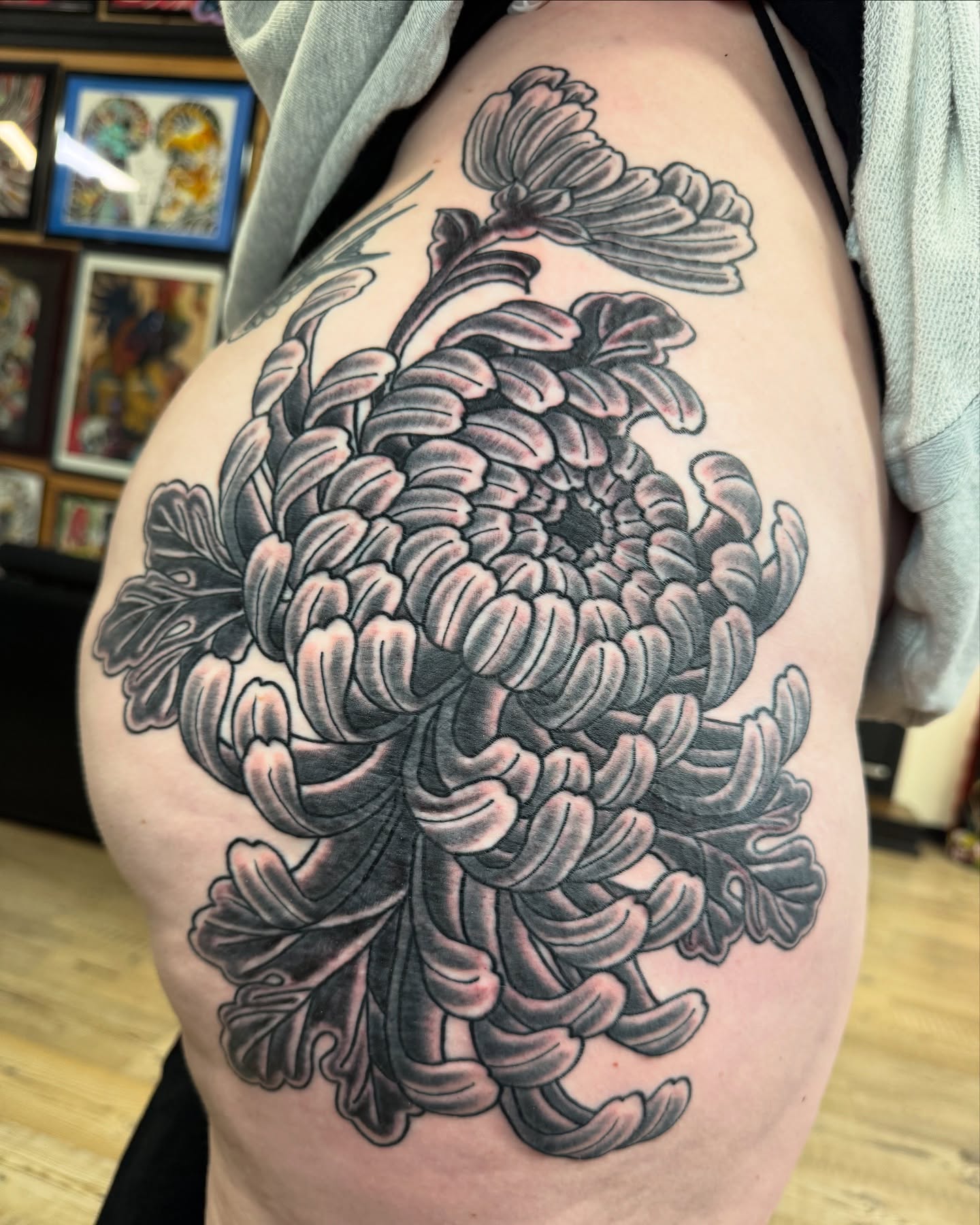 Tattoo by @me_my_self — black_and_grey