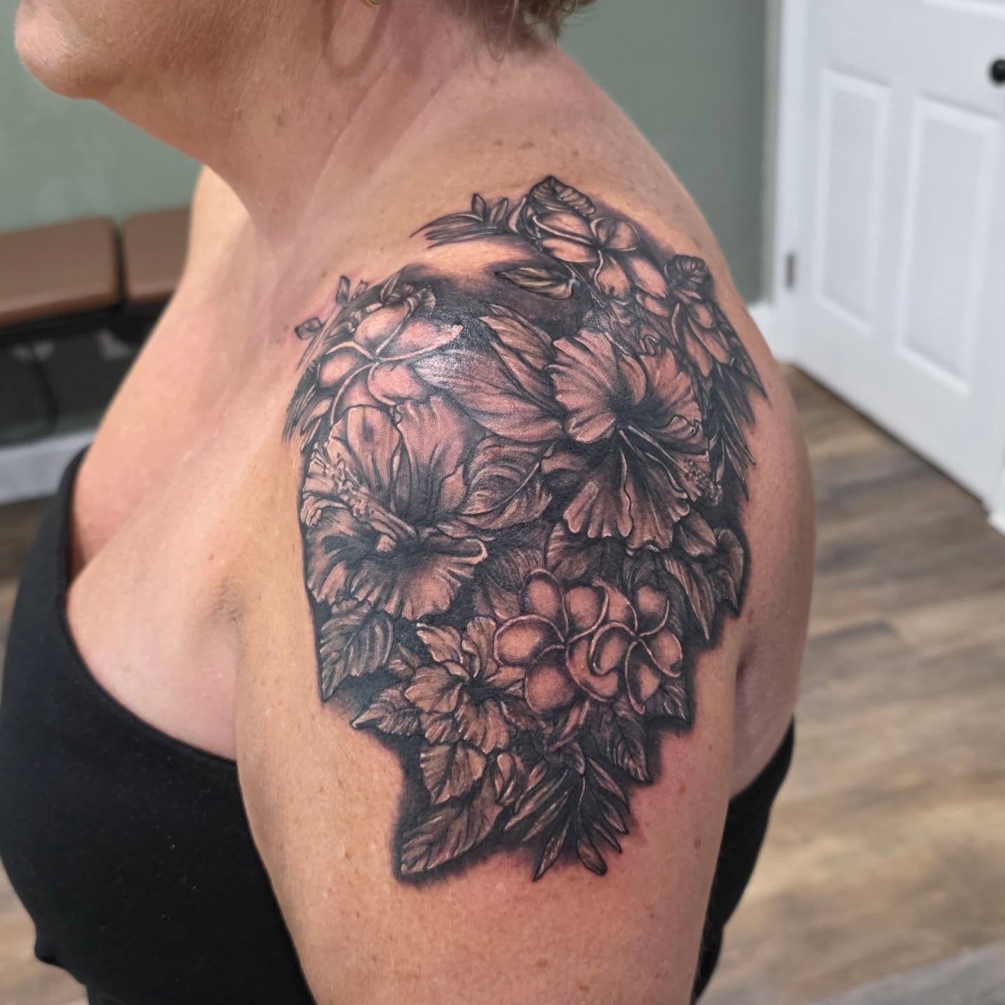 Tattoo by @cerberustattoos — black_and_grey