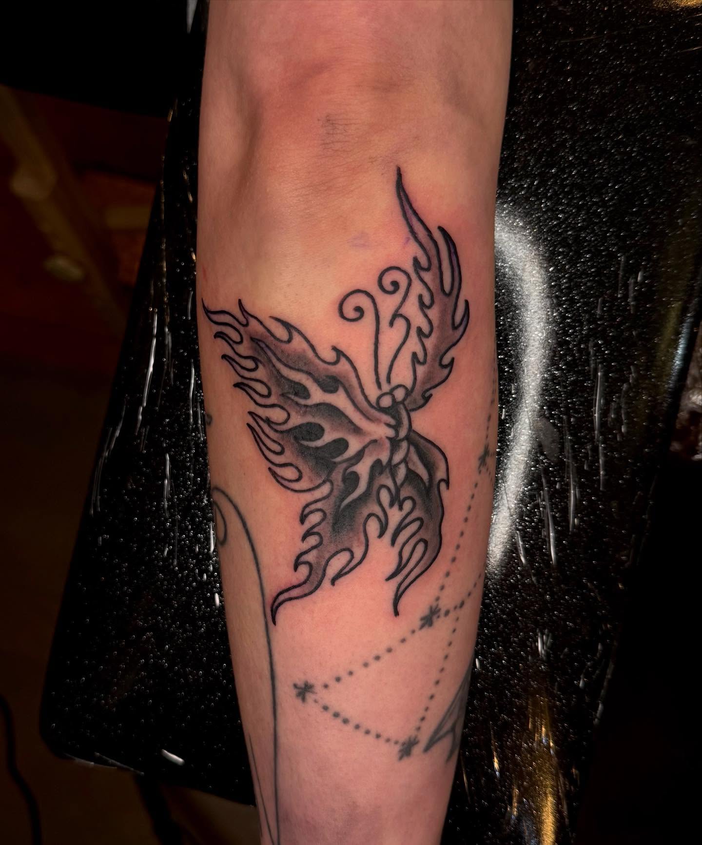 Tattoo by @acdpdx — black_and_grey