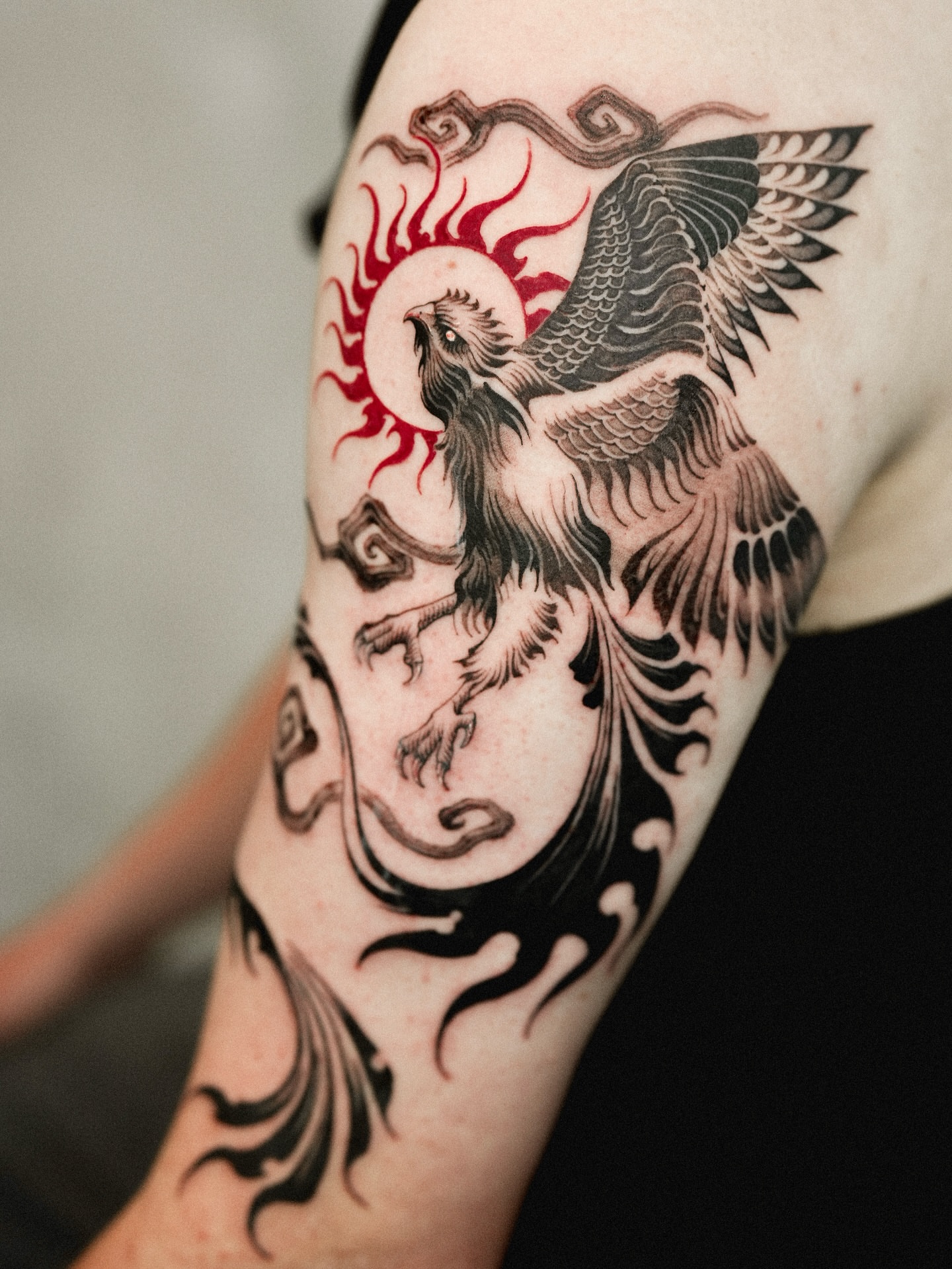 Tattoo by @a_flow_to — black_and_grey, tribal