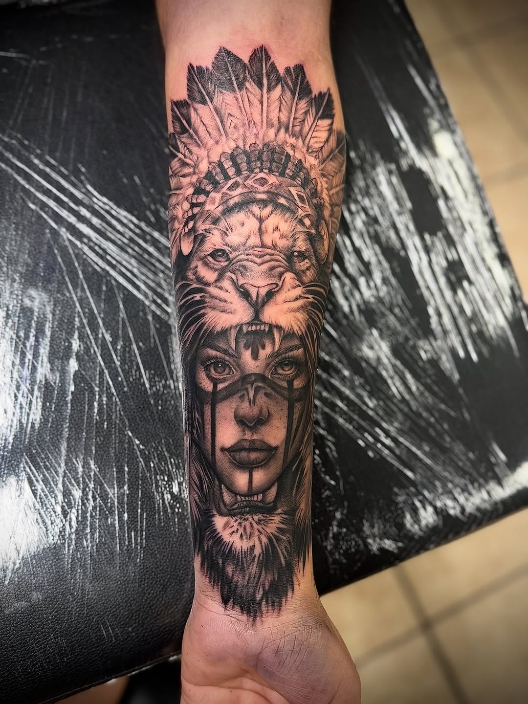 Tattoo by @alv13ink โ realism, black_and_grey