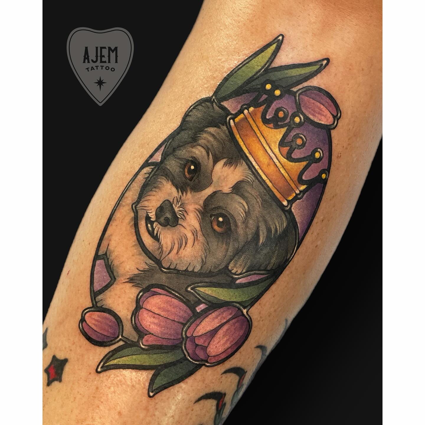 Tattoo by @ajemtattoo — realism, dotwork
