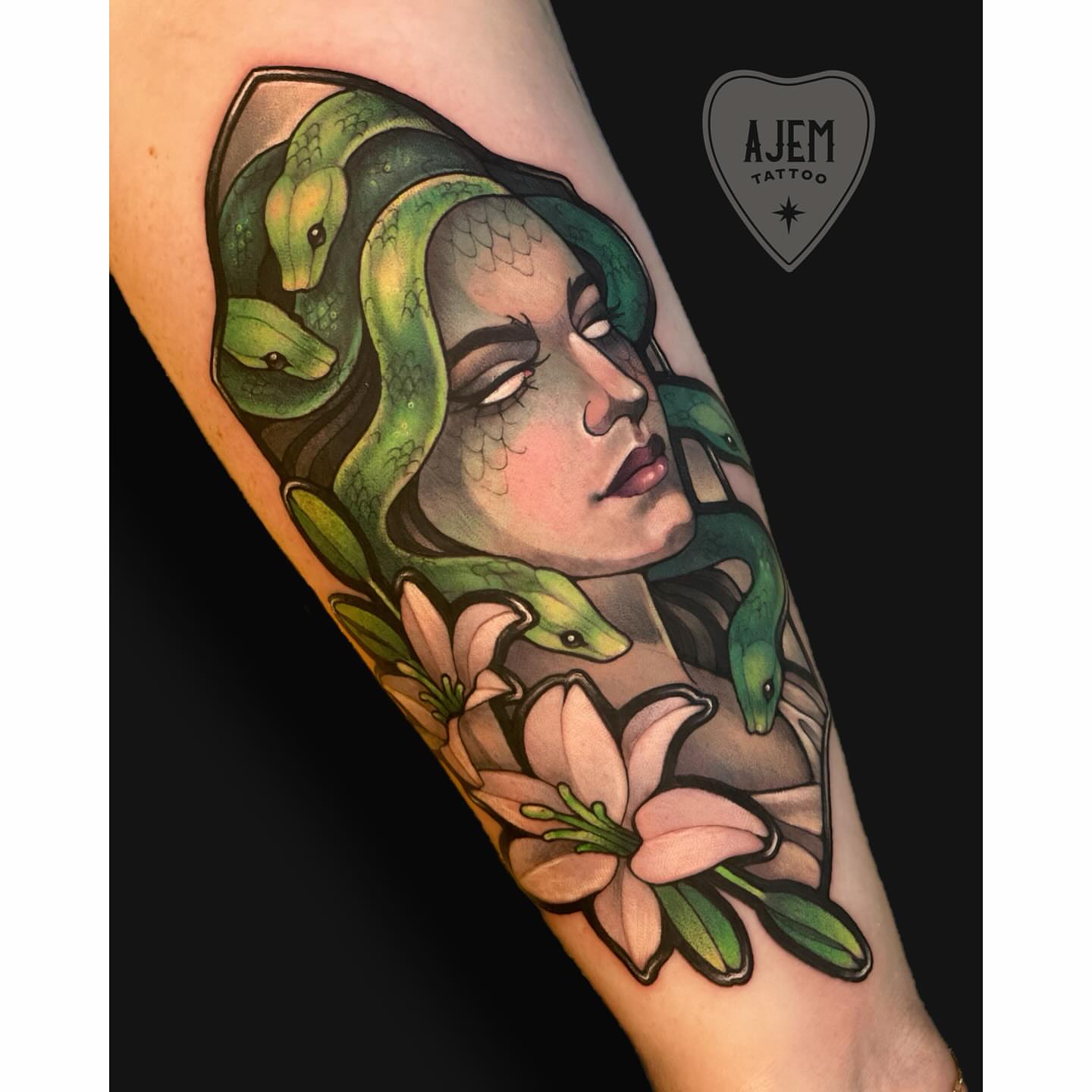Tattoo by @ajemtattoo — american_traditional, realism