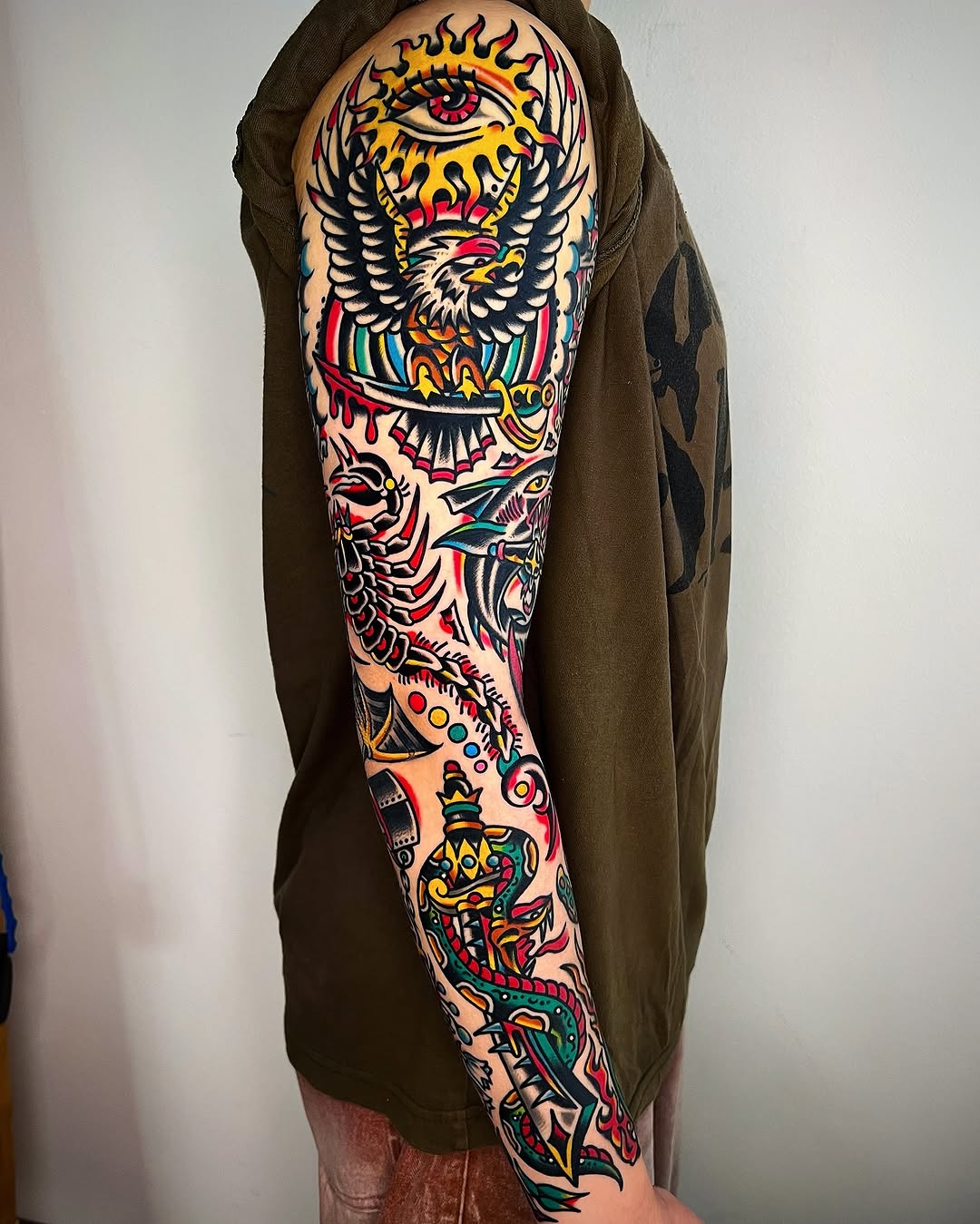 Tattoo by @homoo_tattooer — american_traditional, neo_traditional