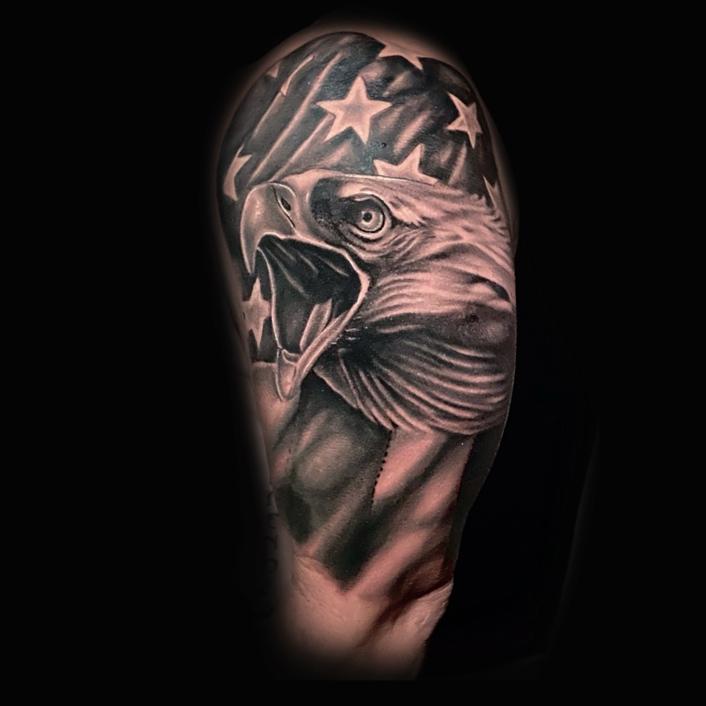 Tattoo by @skalleywagtattooer — realism, black_and_grey